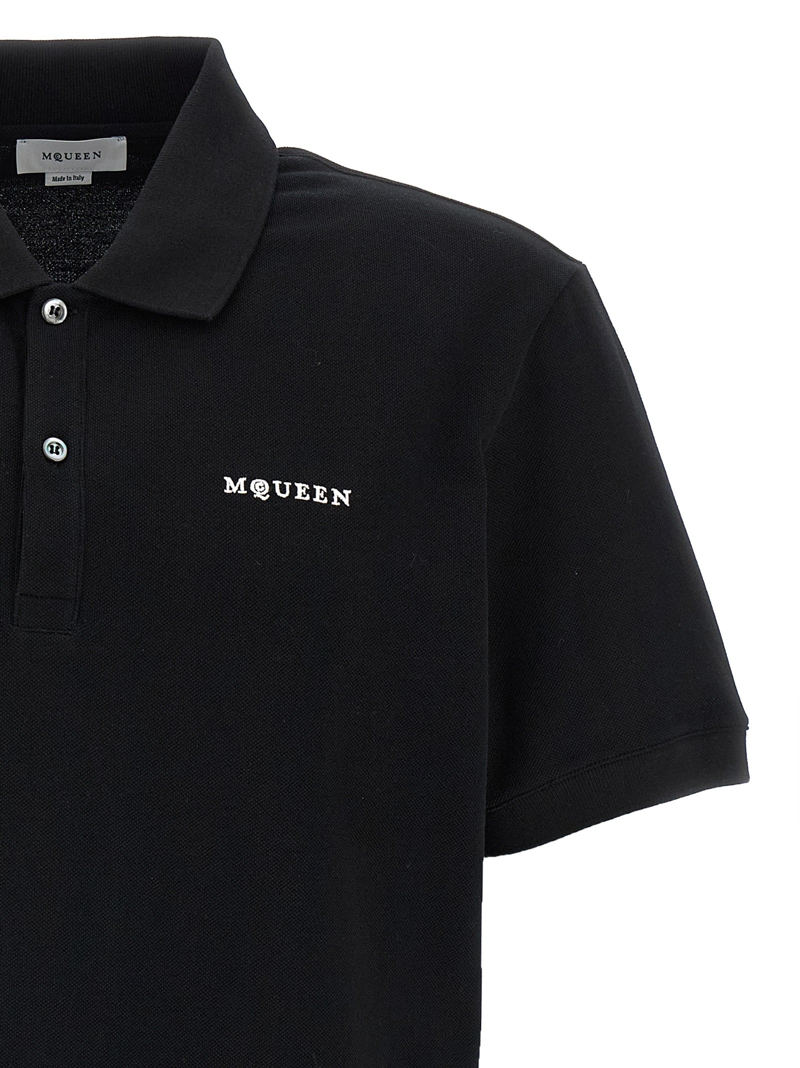 Alexander McQueen Bicolor Cotton Polo Shirt Alexander McQueen
