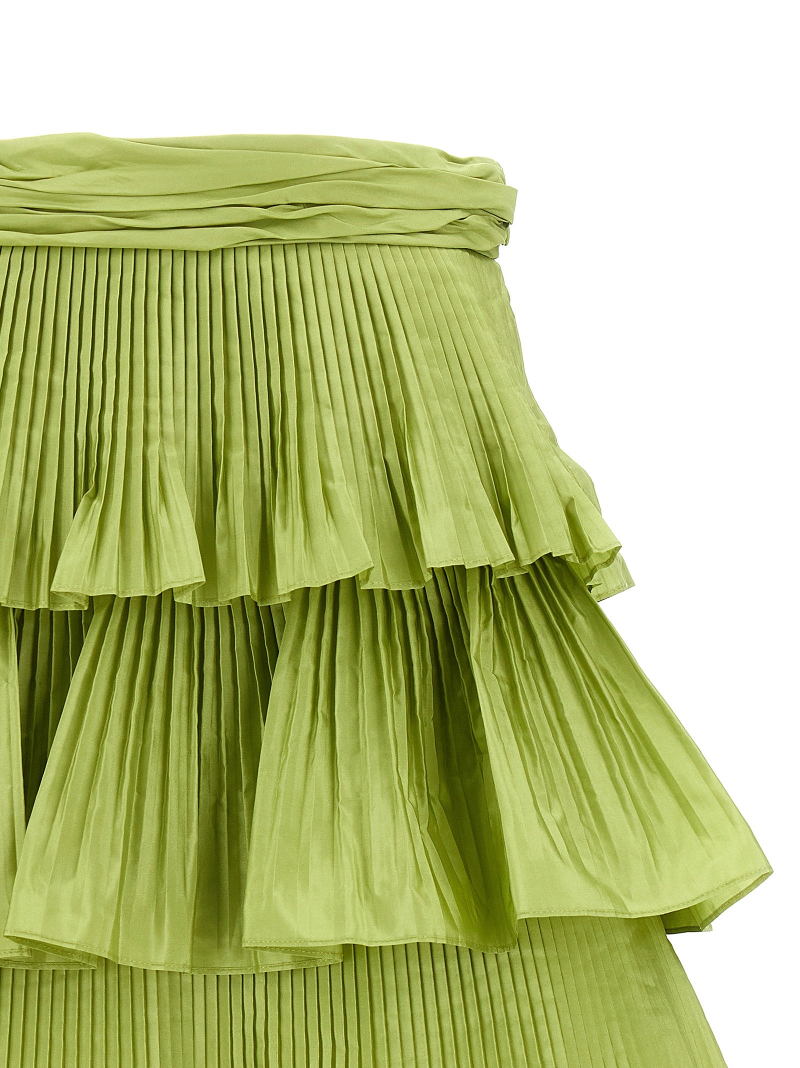 Valentino Garavani Bicolor Silk Long Skirt Valentino Garavani