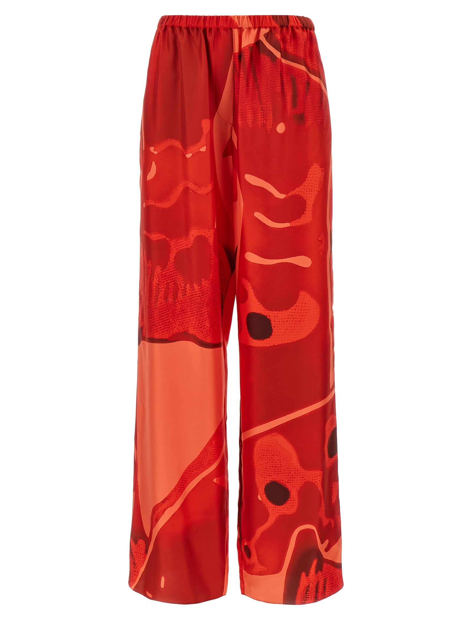 Ferragamo Multicolor Silk Casual Pants Ferragamo