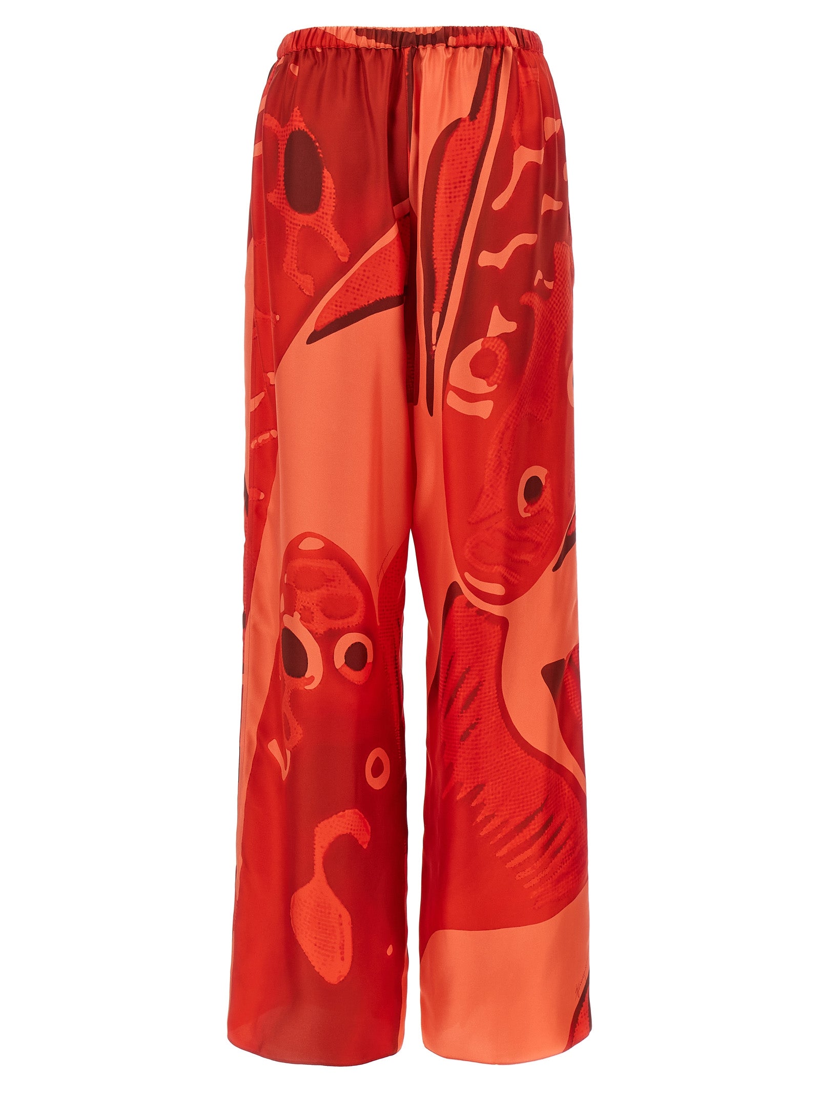 Ferragamo Multicolor Silk Casual Pants Ferragamo