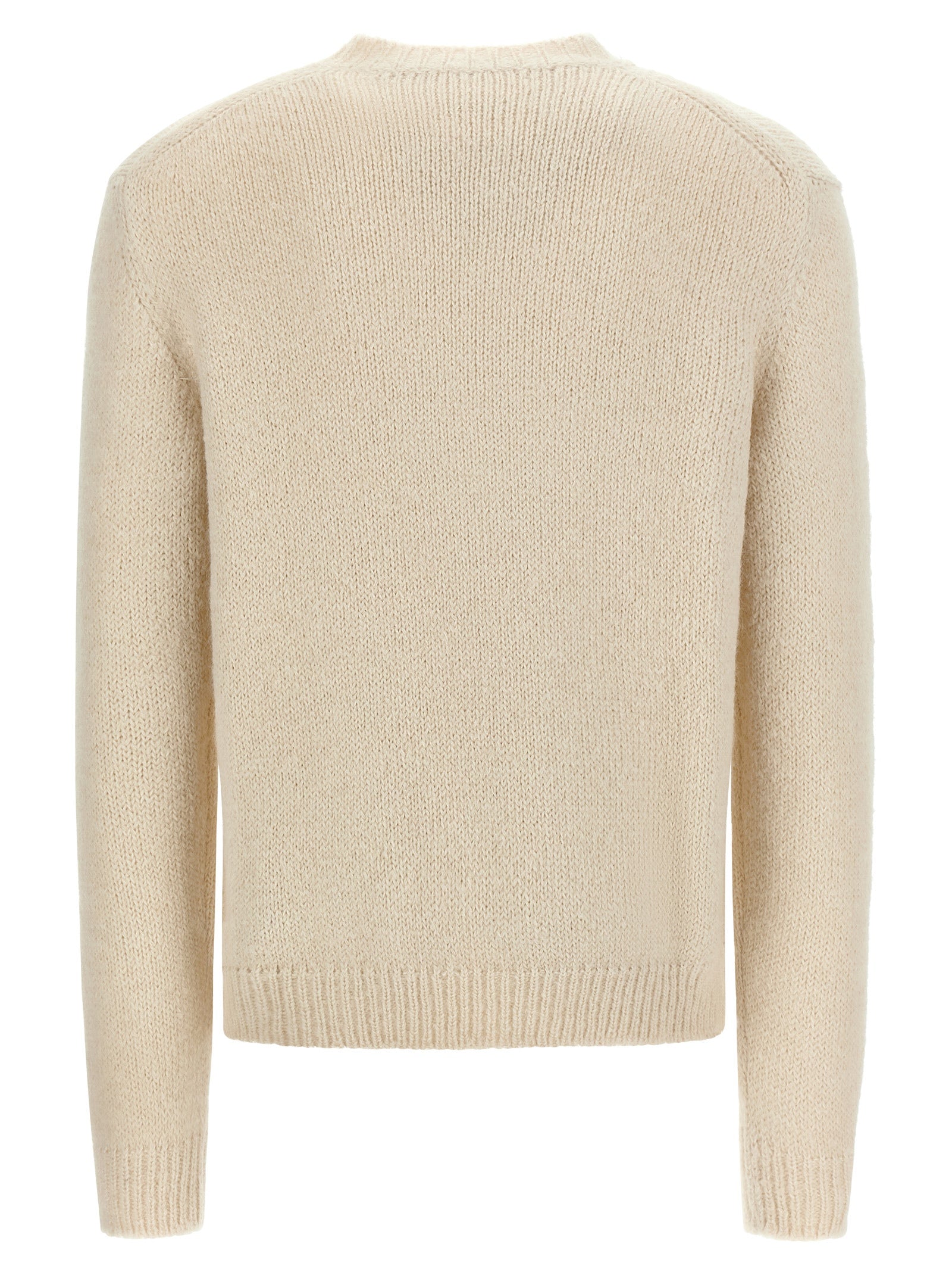 Jil Sander White Alpaca Leather Cardigan Jil Sander