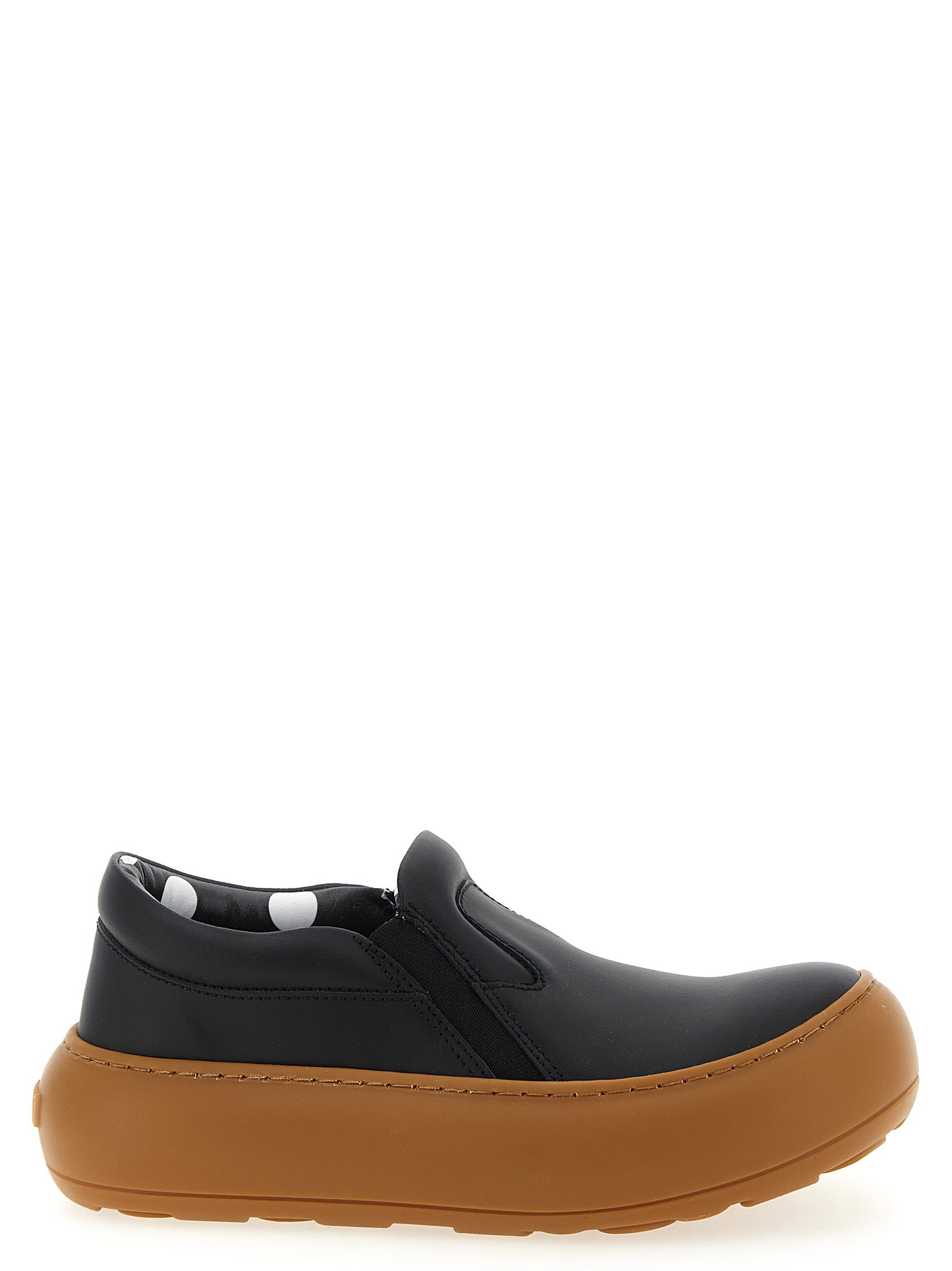 Moschino Black Leather Chunky Sneakers Moschino