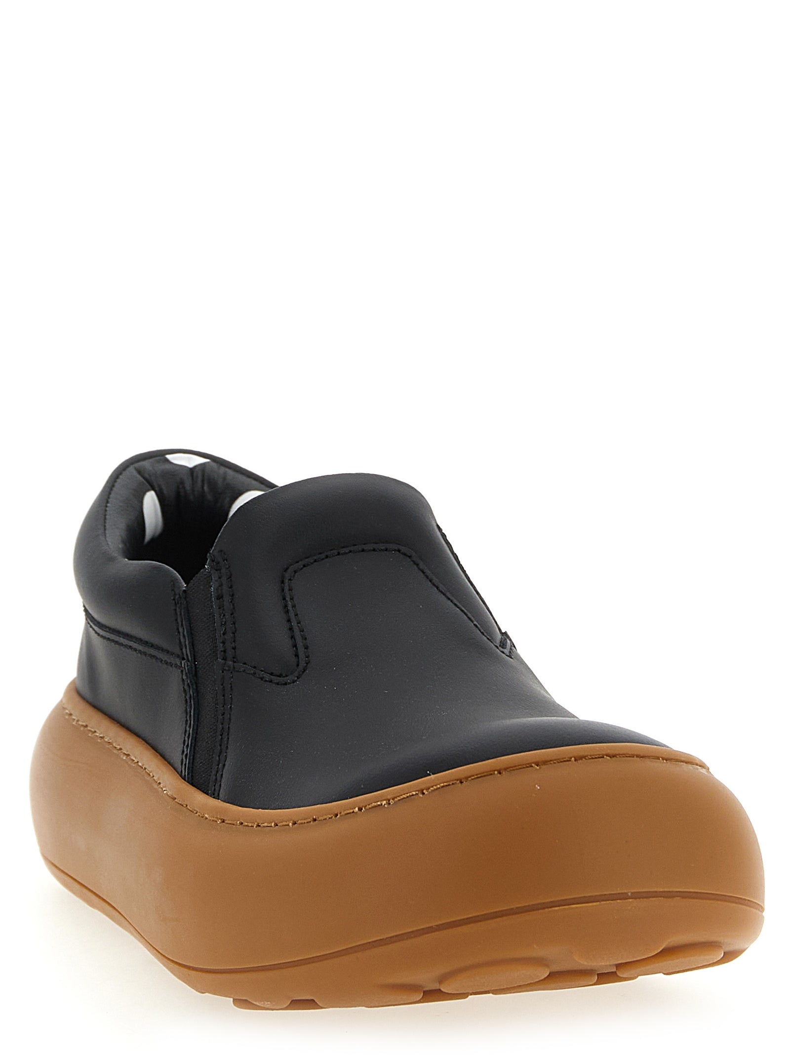 Moschino Black Leather Chunky Sneakers Moschino