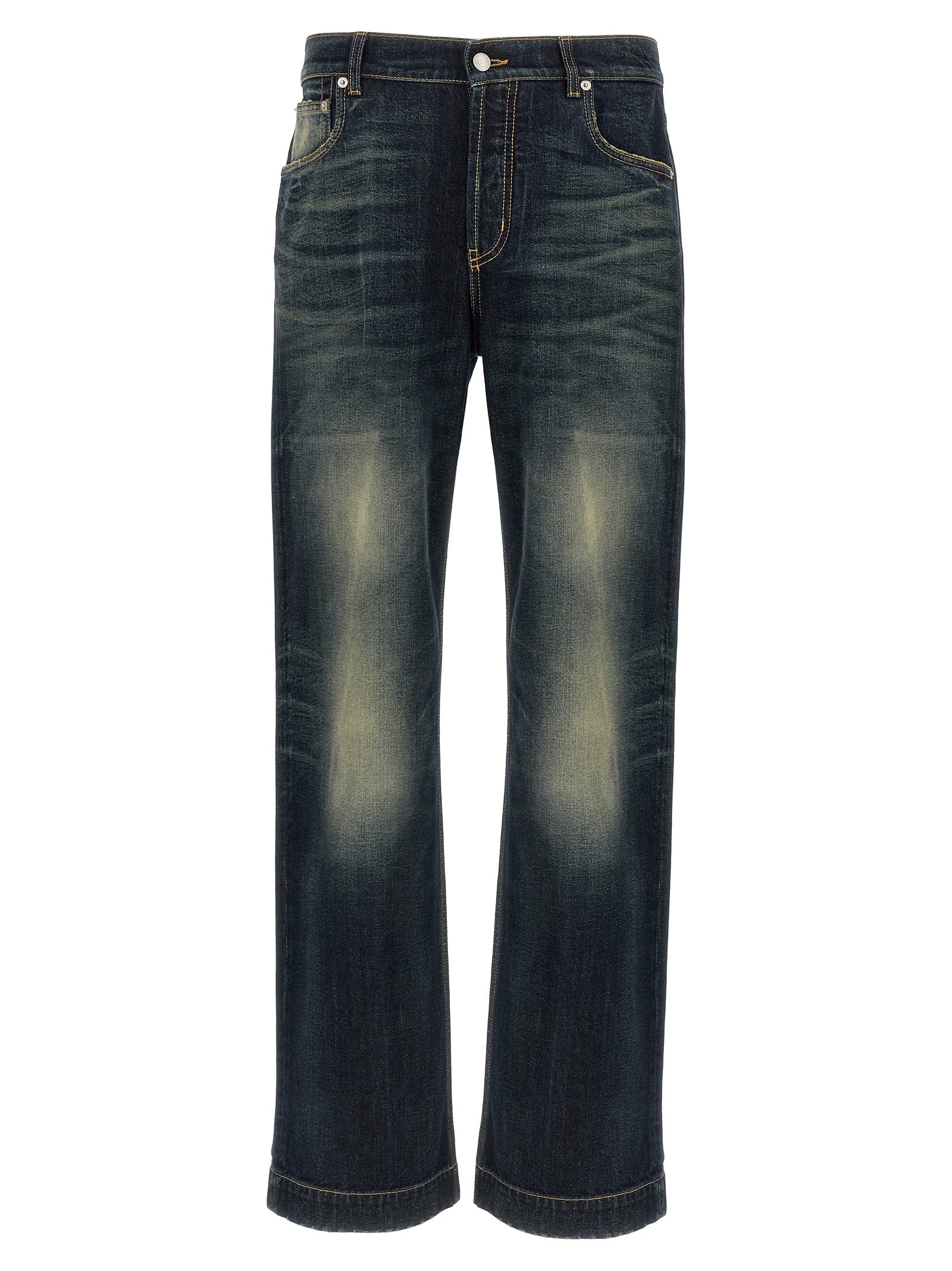 Alexander McQueen Blue Cotton Jeans Denim Alexander McQueen