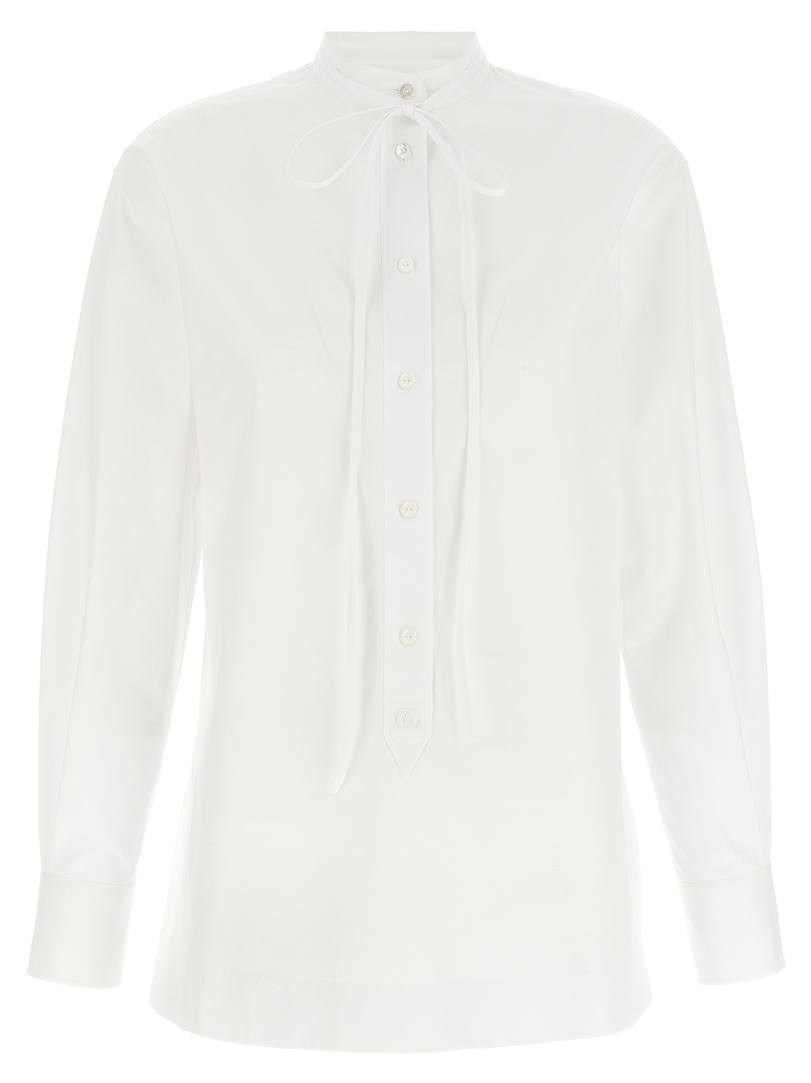 Gucci White Cotton Blouse Gucci