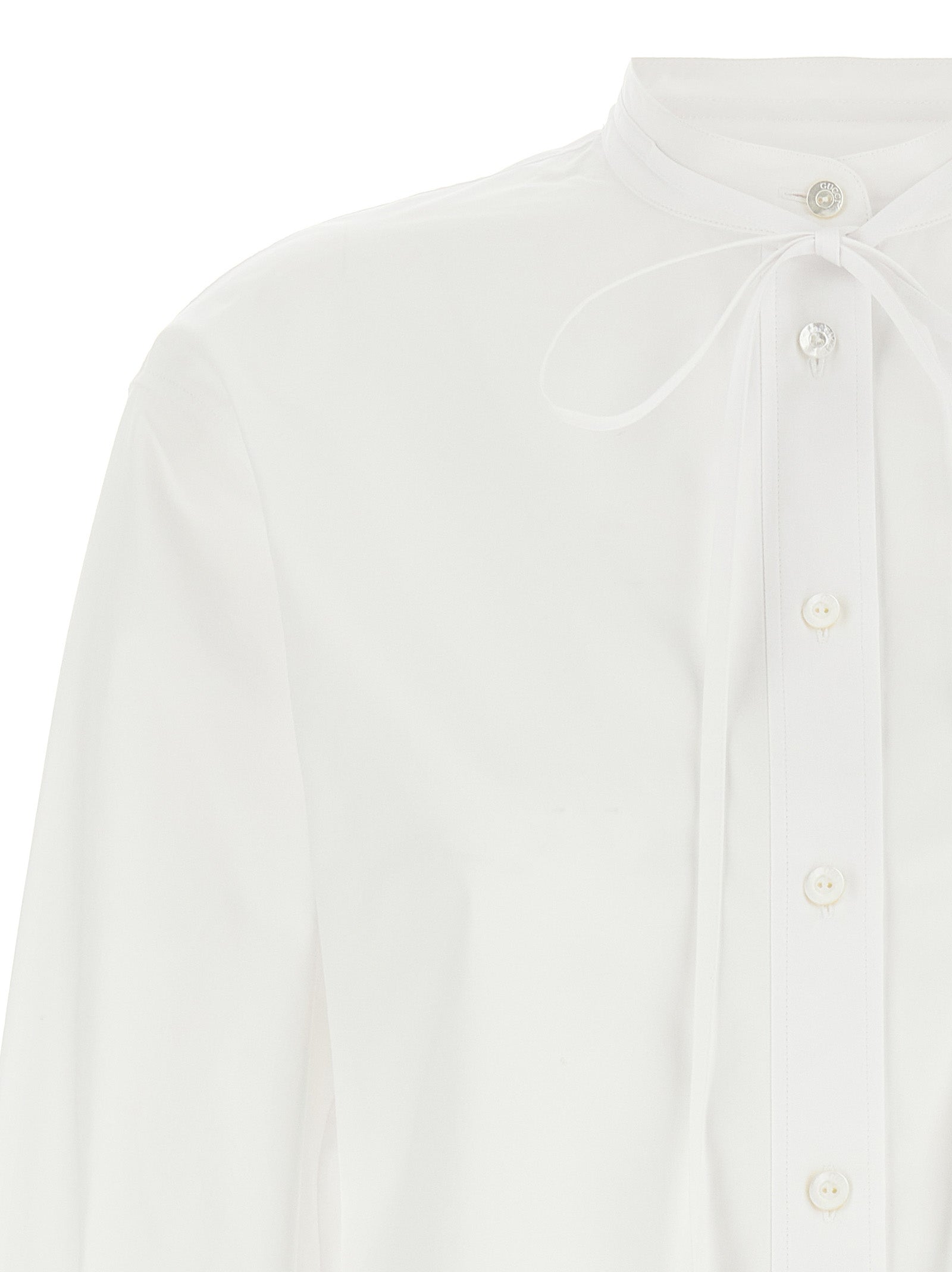 Gucci White Cotton Blouse Gucci