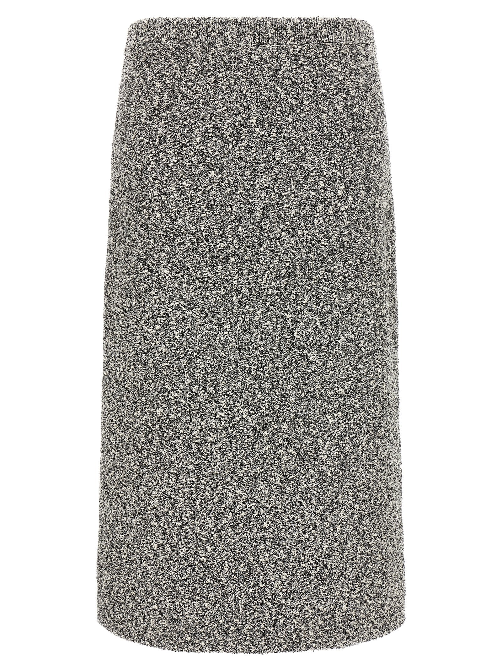 Tory Burch Black Polyamide Midi Skirt Tory Burch