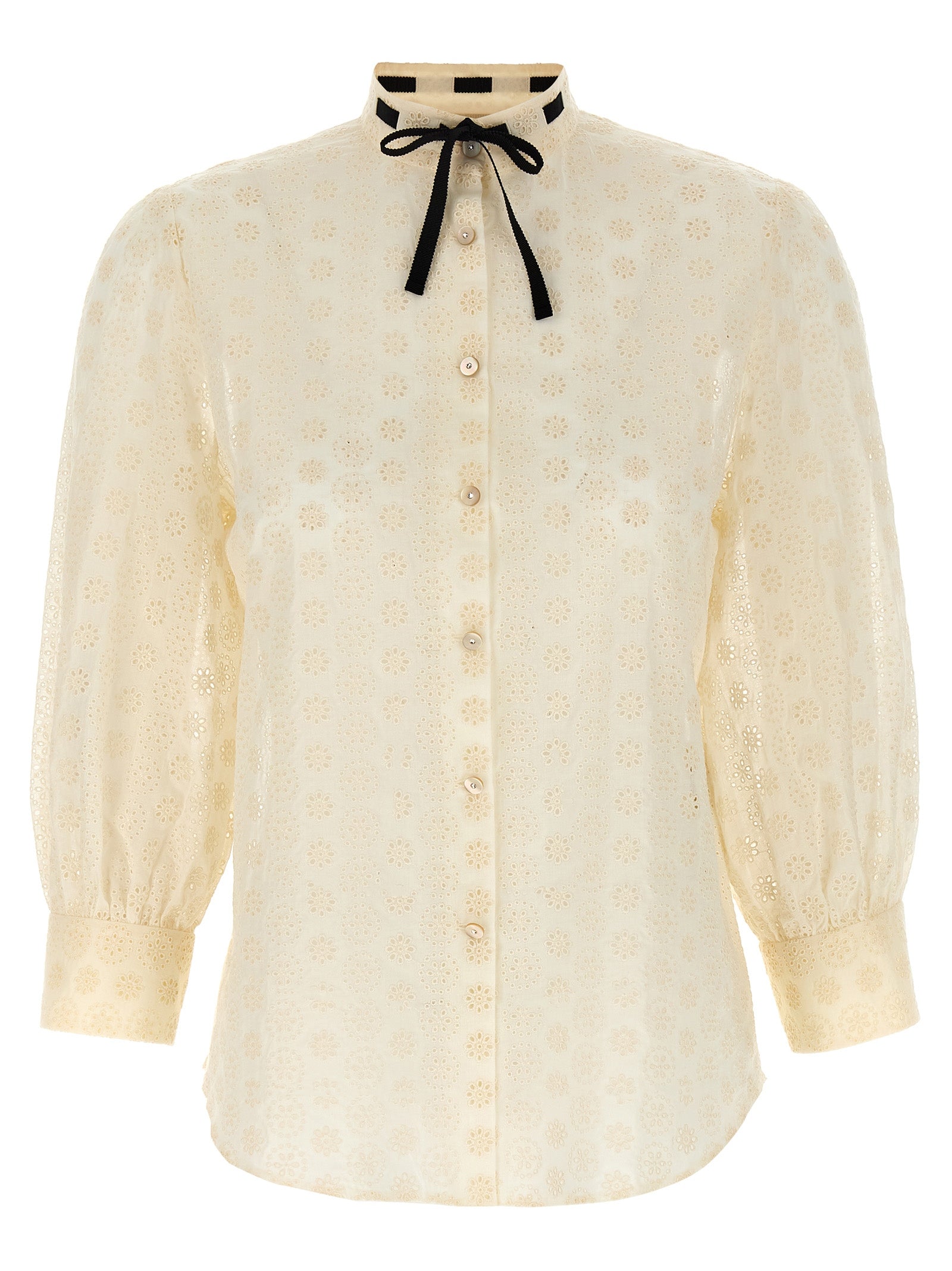 Valentino Garavani White Cotton Blouse Valentino Garavani