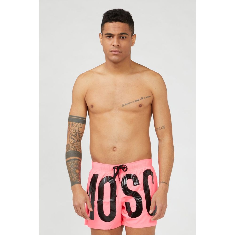 Moschino Fuchsia Polyester Swim Shorts Moschino