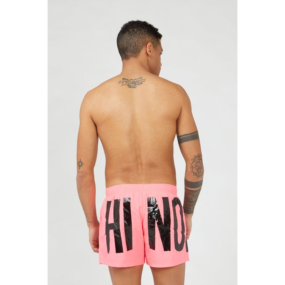 Moschino Fuchsia Polyester Swim Shorts Moschino