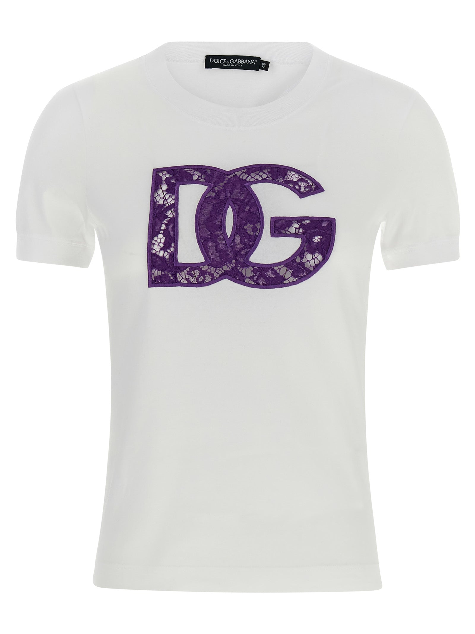 Dolce & Gabbana White Cotton T-Shirt Dolce & Gabbana