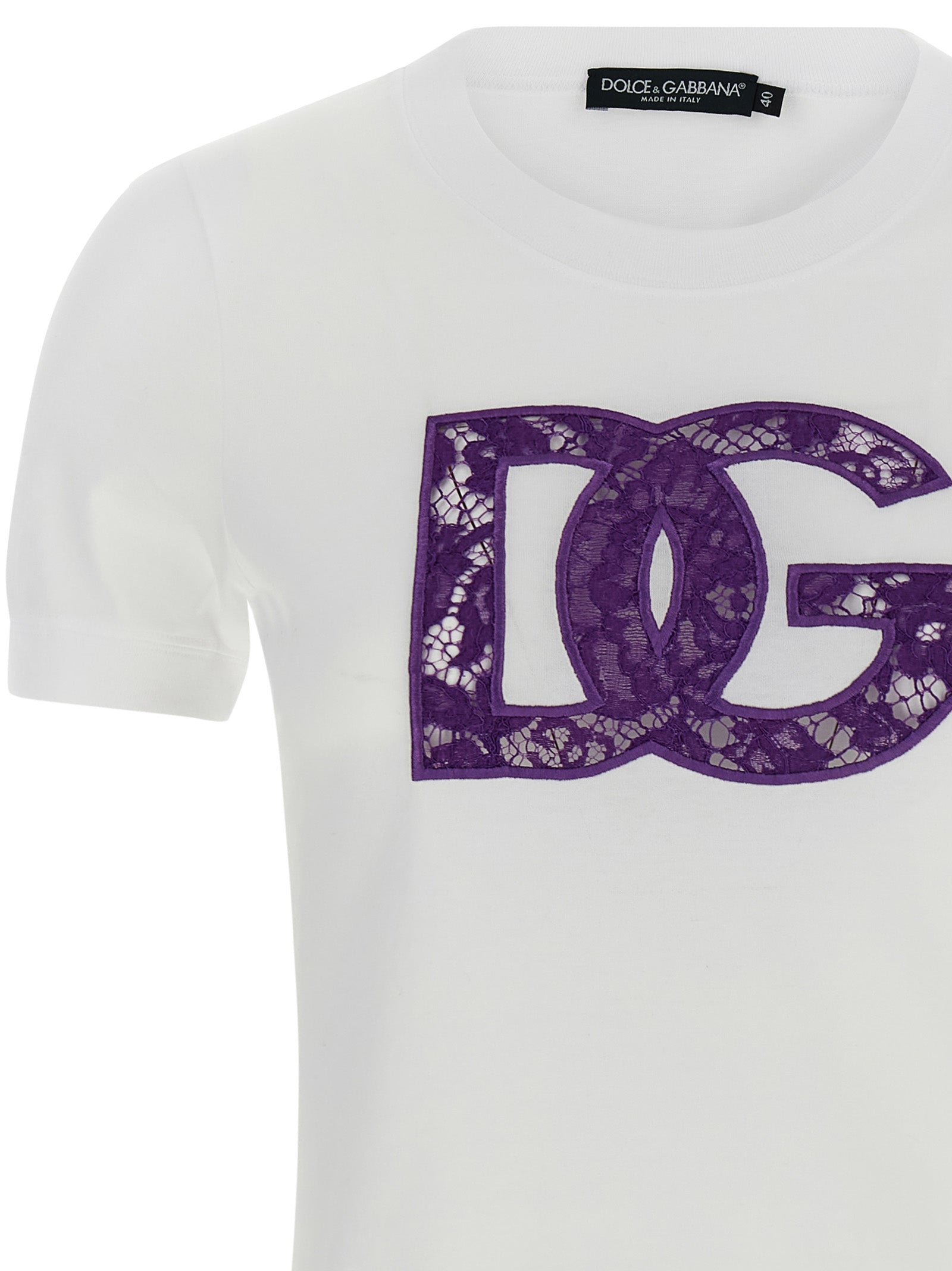Dolce & Gabbana White Cotton T-Shirt Dolce & Gabbana