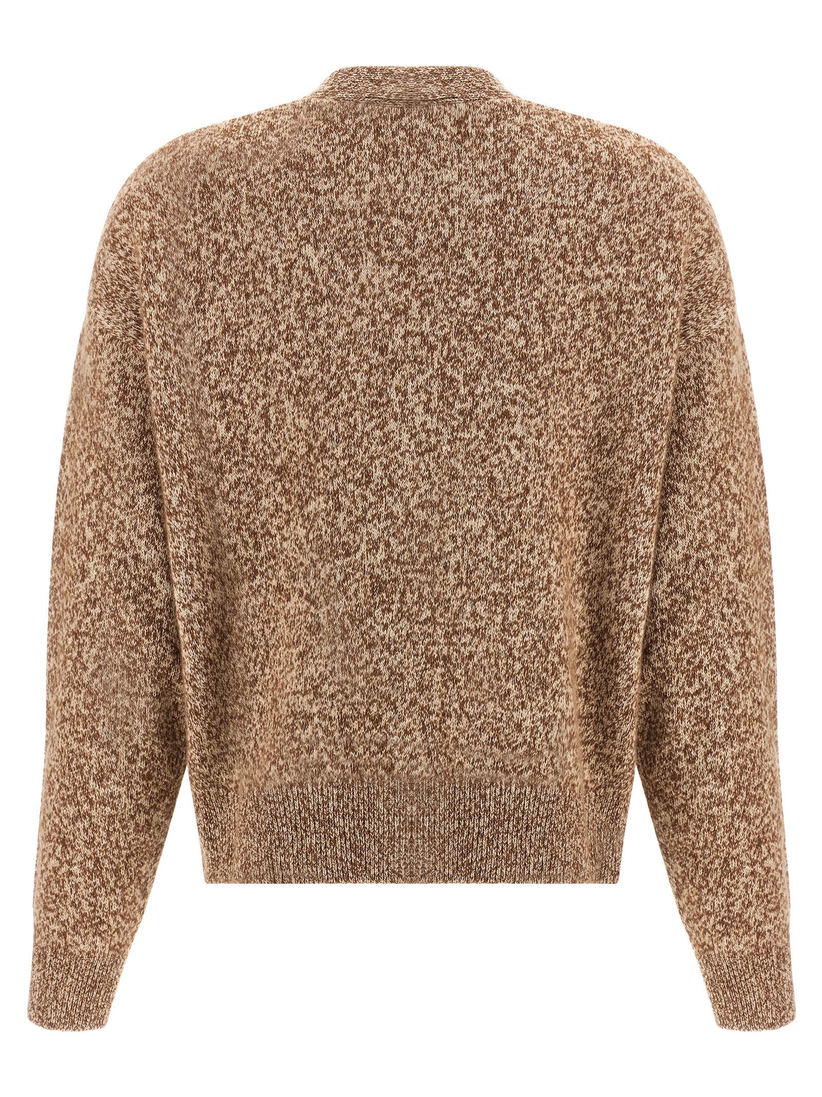 Versace Beige Virgin Wool Cardigan Versace