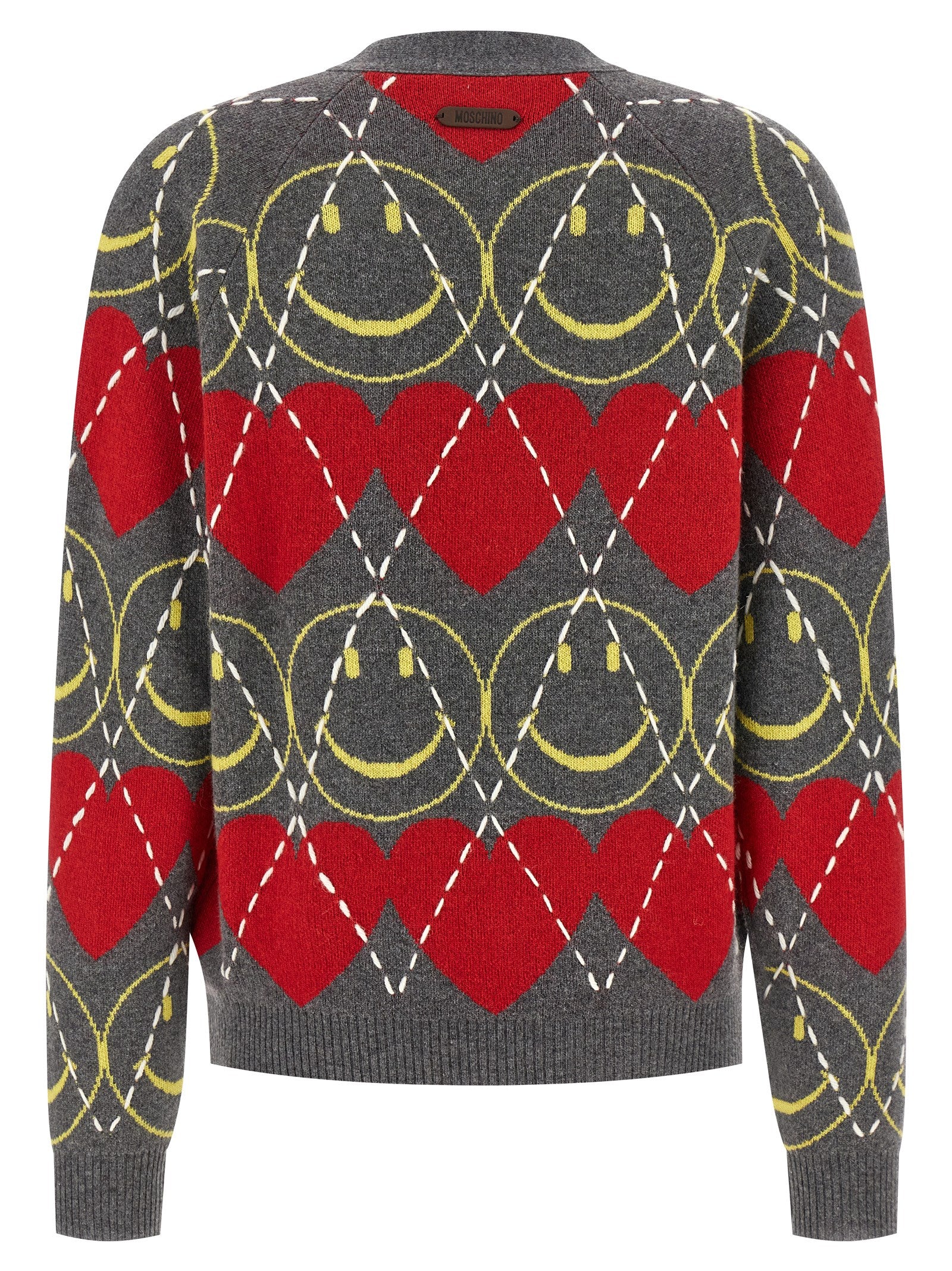Moschino Multicolor Wool Cardigan Moschino