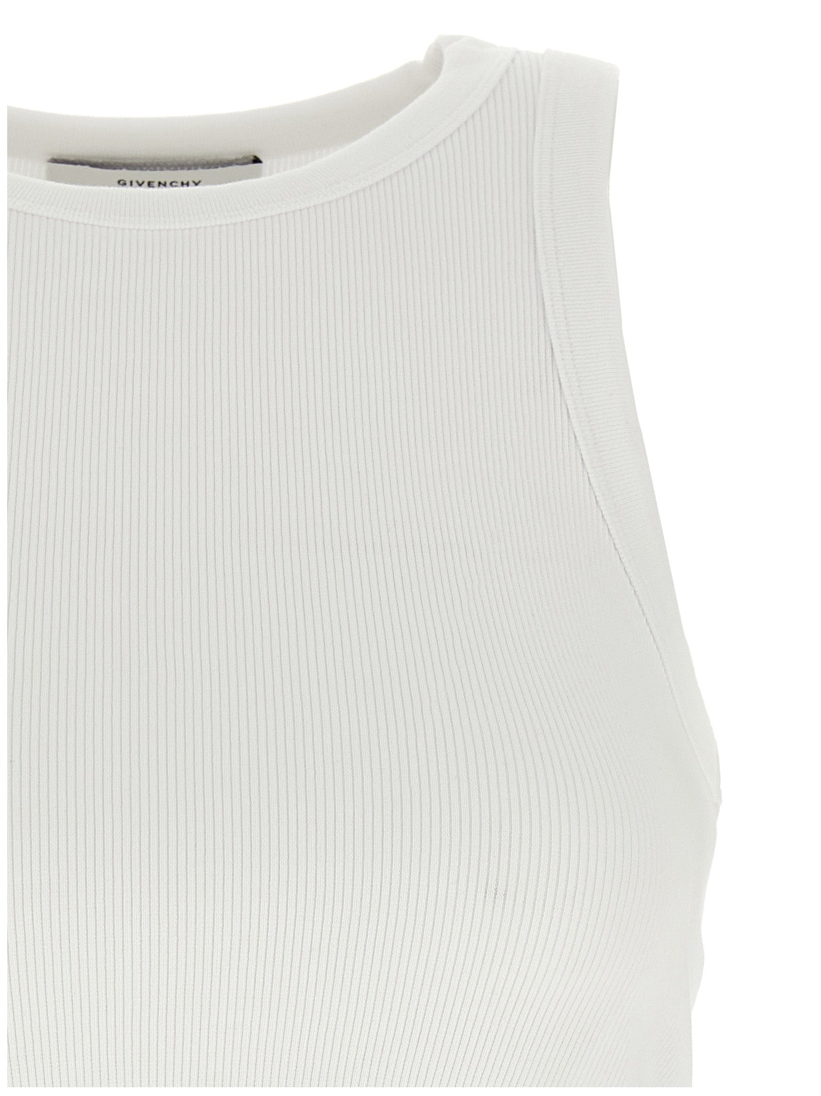 Givenchy White Cotton Tank Tops Givenchy