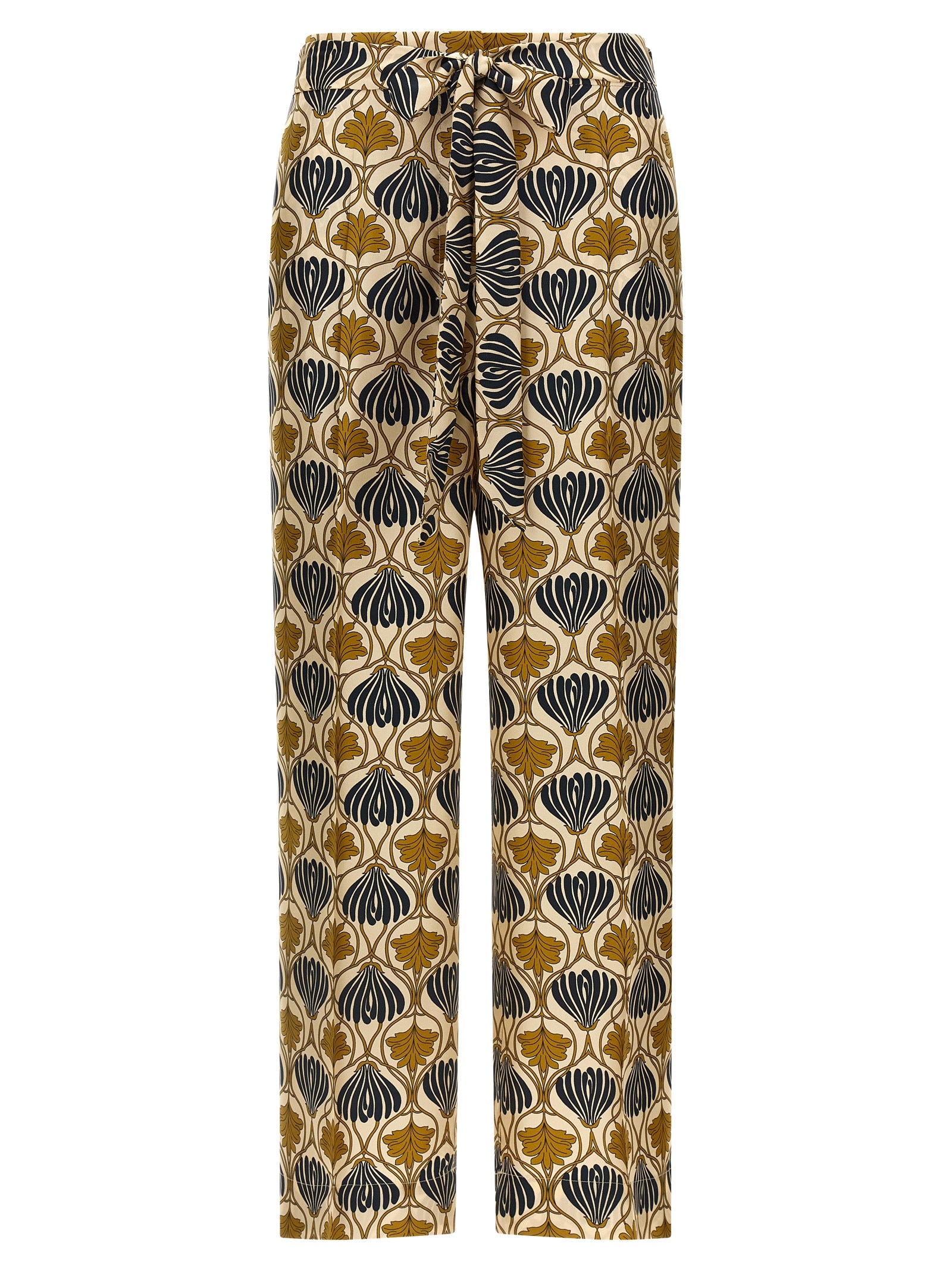 Max Mara Bicolor Silk Casual Pants Max Mara