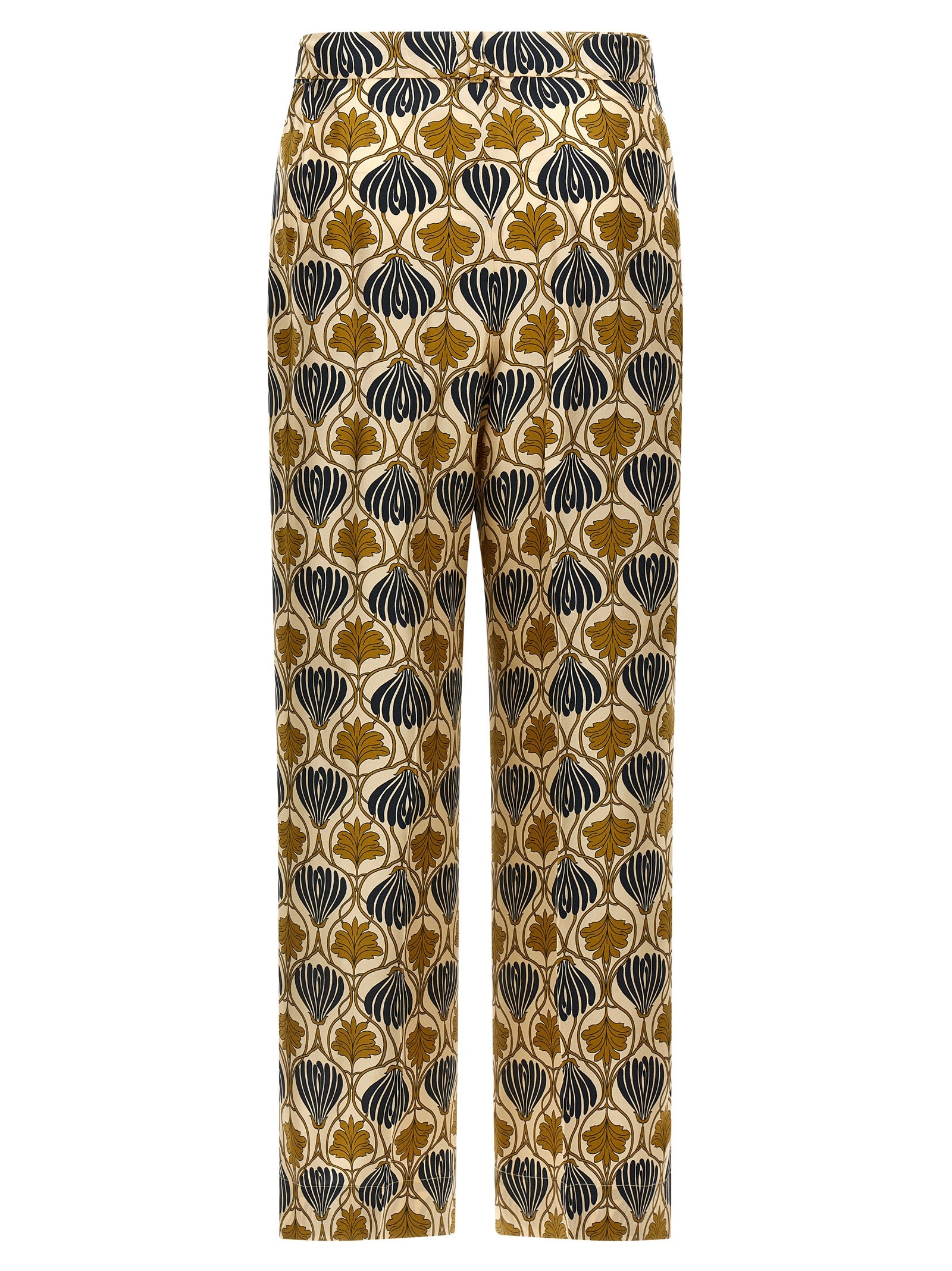 Max Mara Bicolor Silk Casual Pants Max Mara