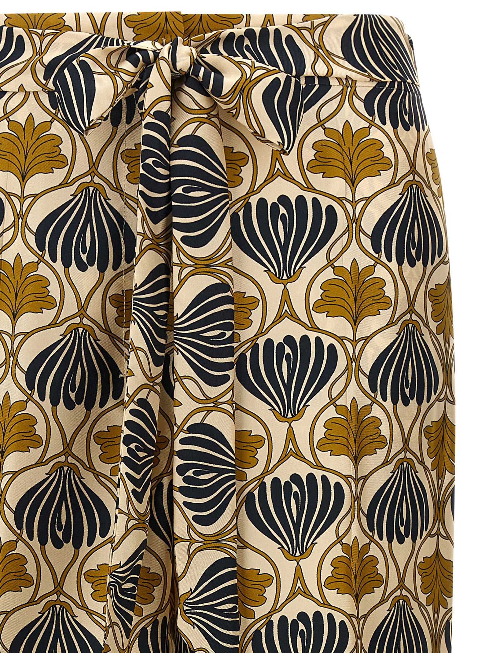 Max Mara Bicolor Silk Casual Pants Max Mara