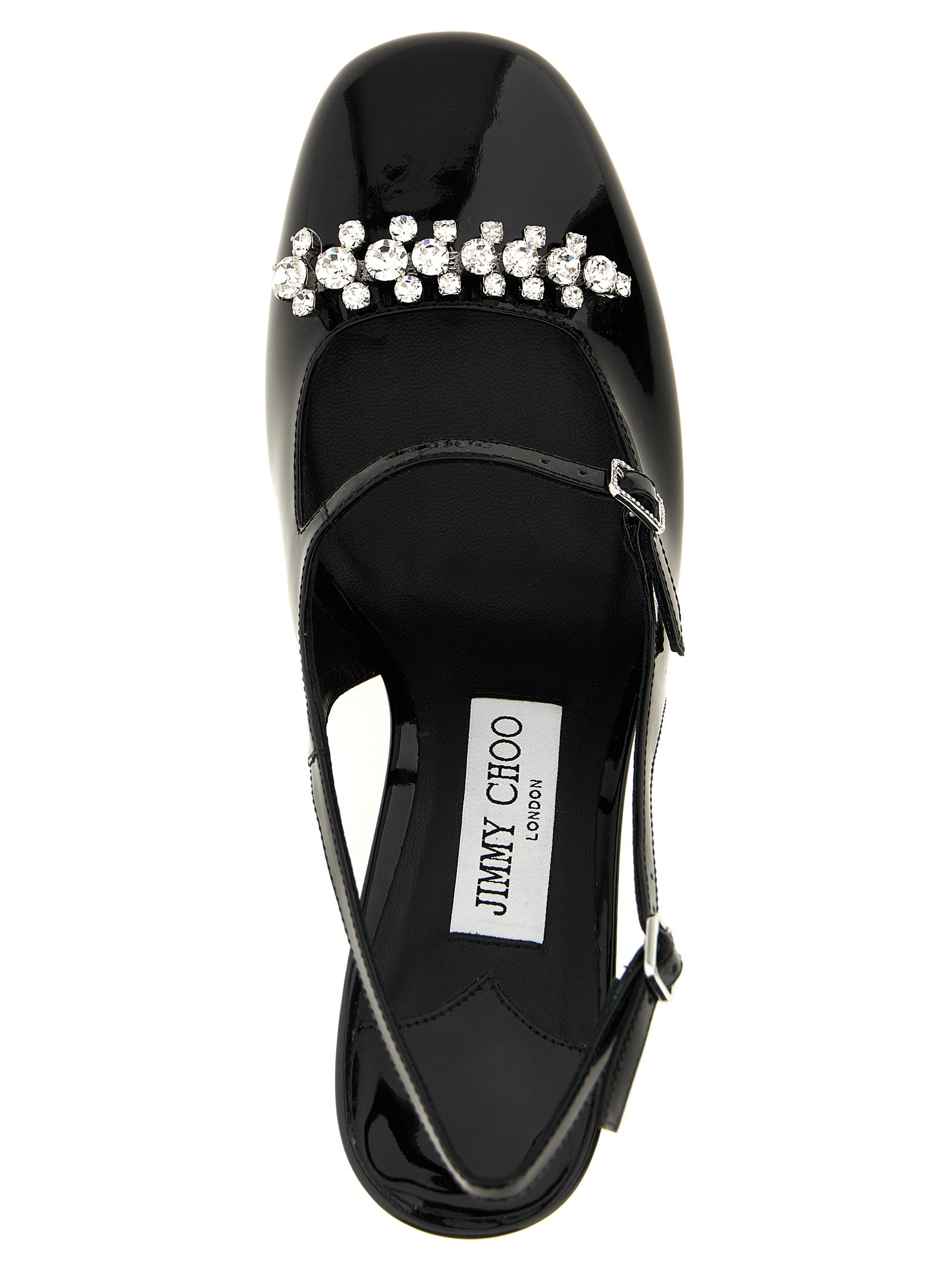 Jimmy Choo Black Leather Mid Heel Pumps Jimmy Choo