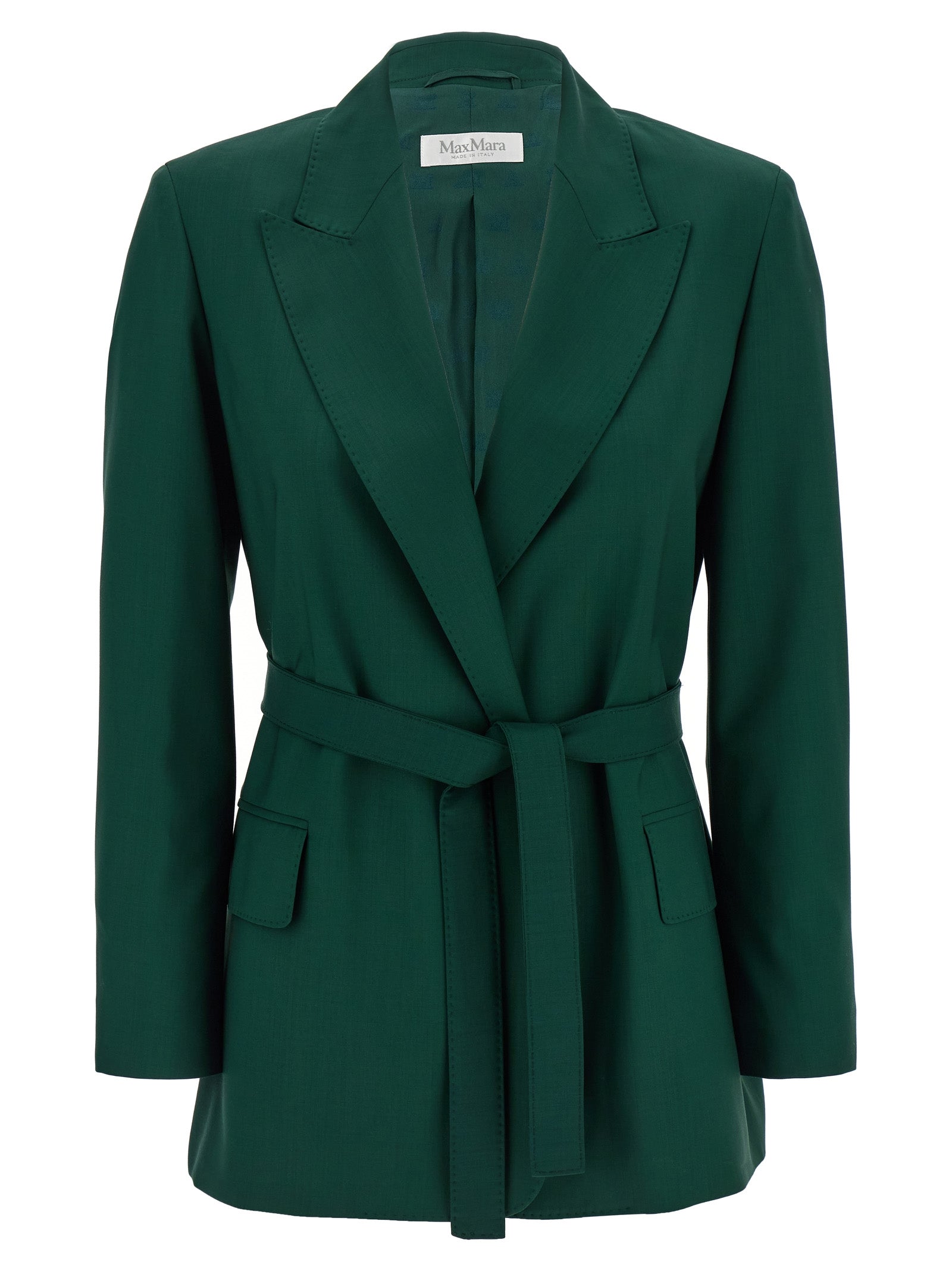 Max Mara Bicolor Virgin Wool Blazer Max Mara