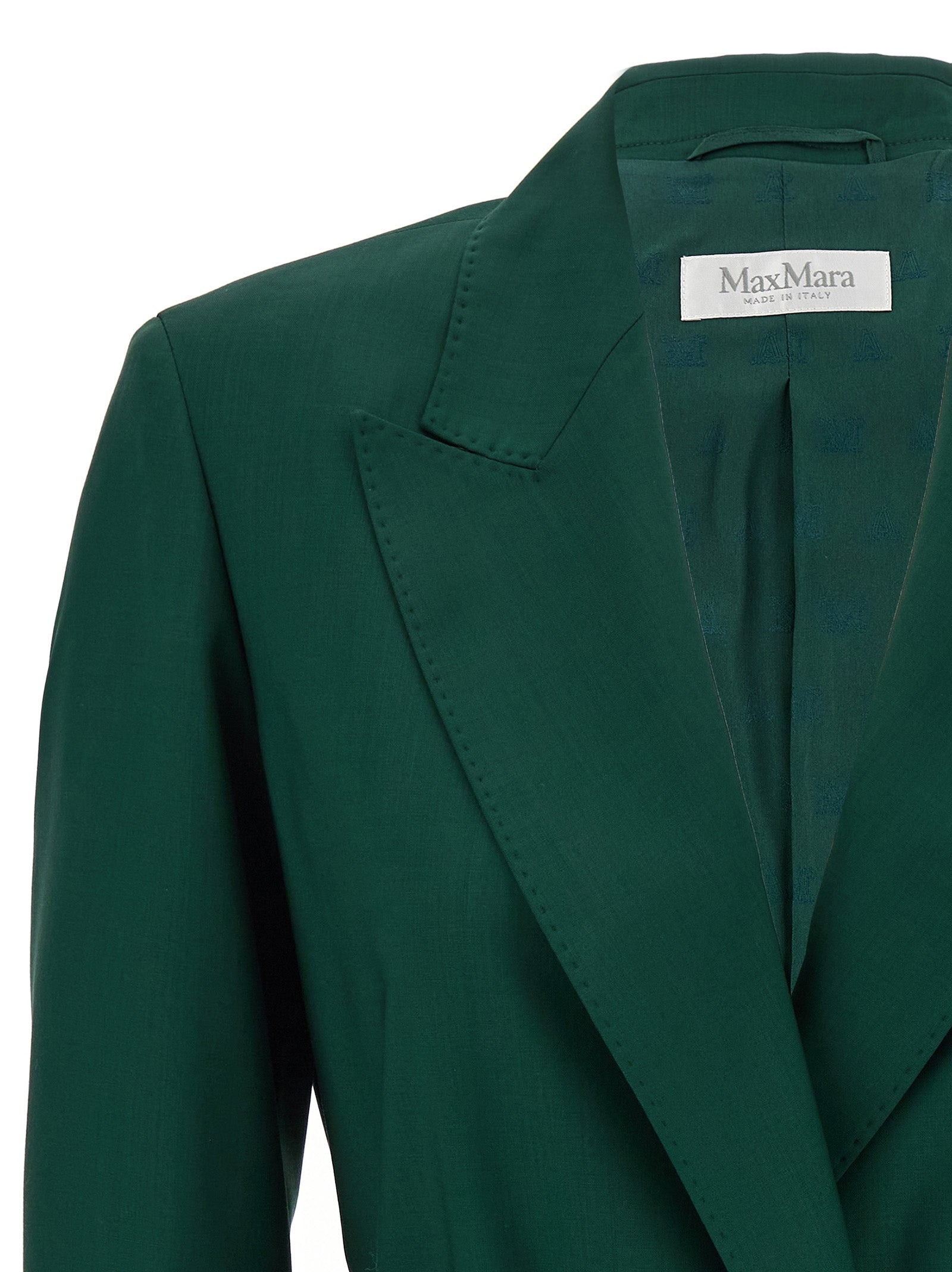 Max Mara Bicolor Virgin Wool Blazer Max Mara