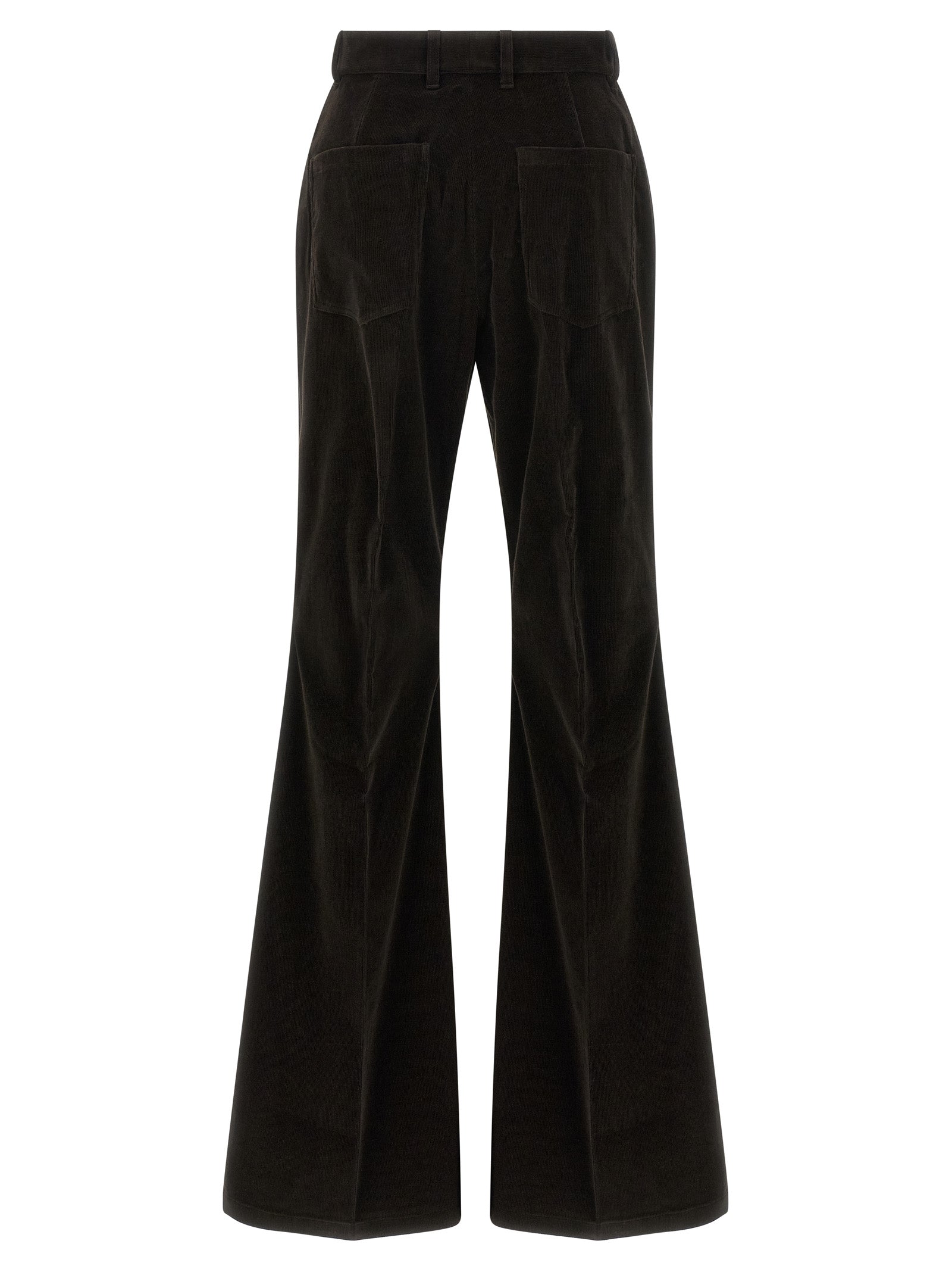 Ferragamo Brown Cotton Flared Pants Ferragamo