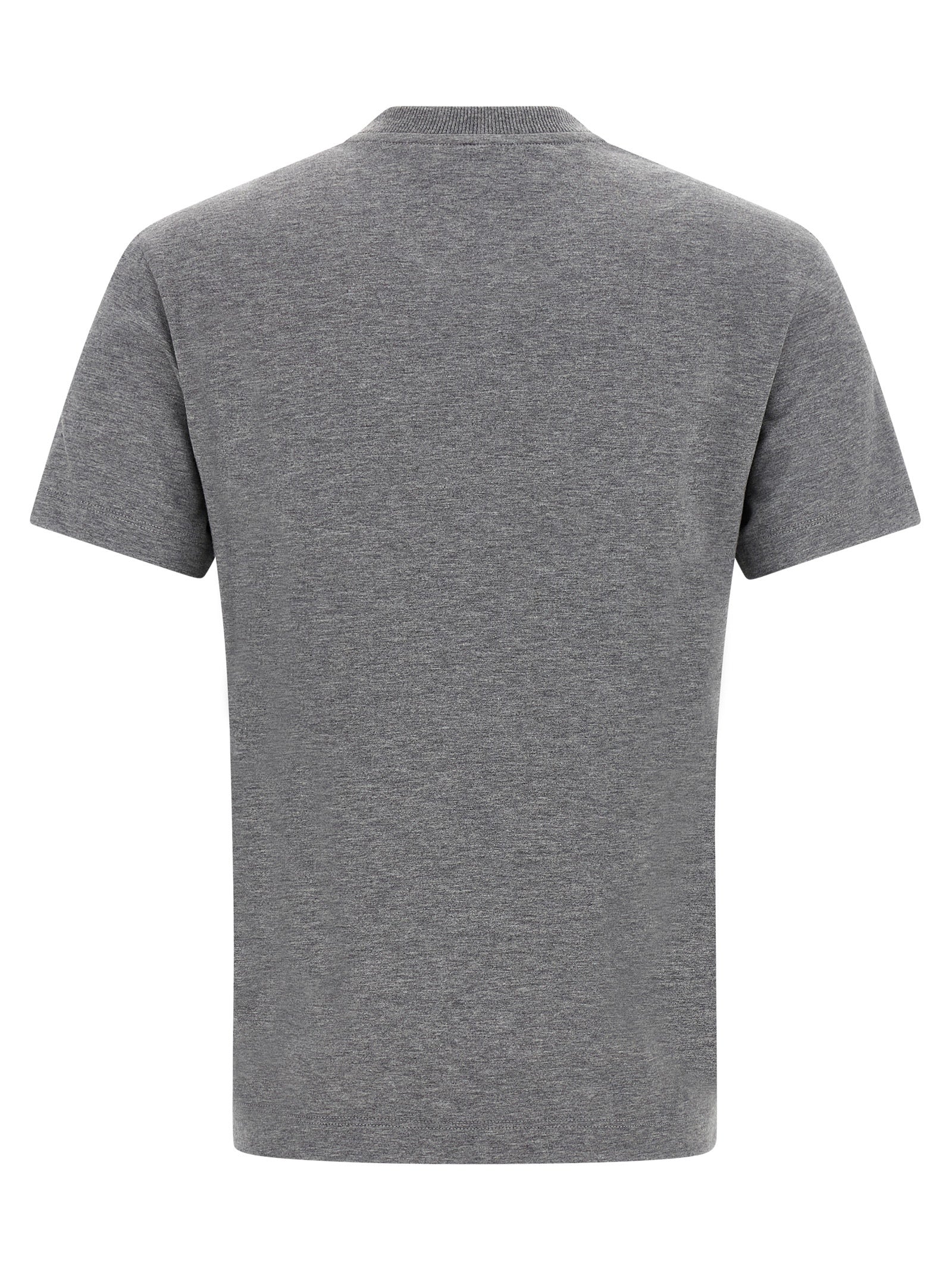 Fendi Gray Cotton T-Shirt Fendi