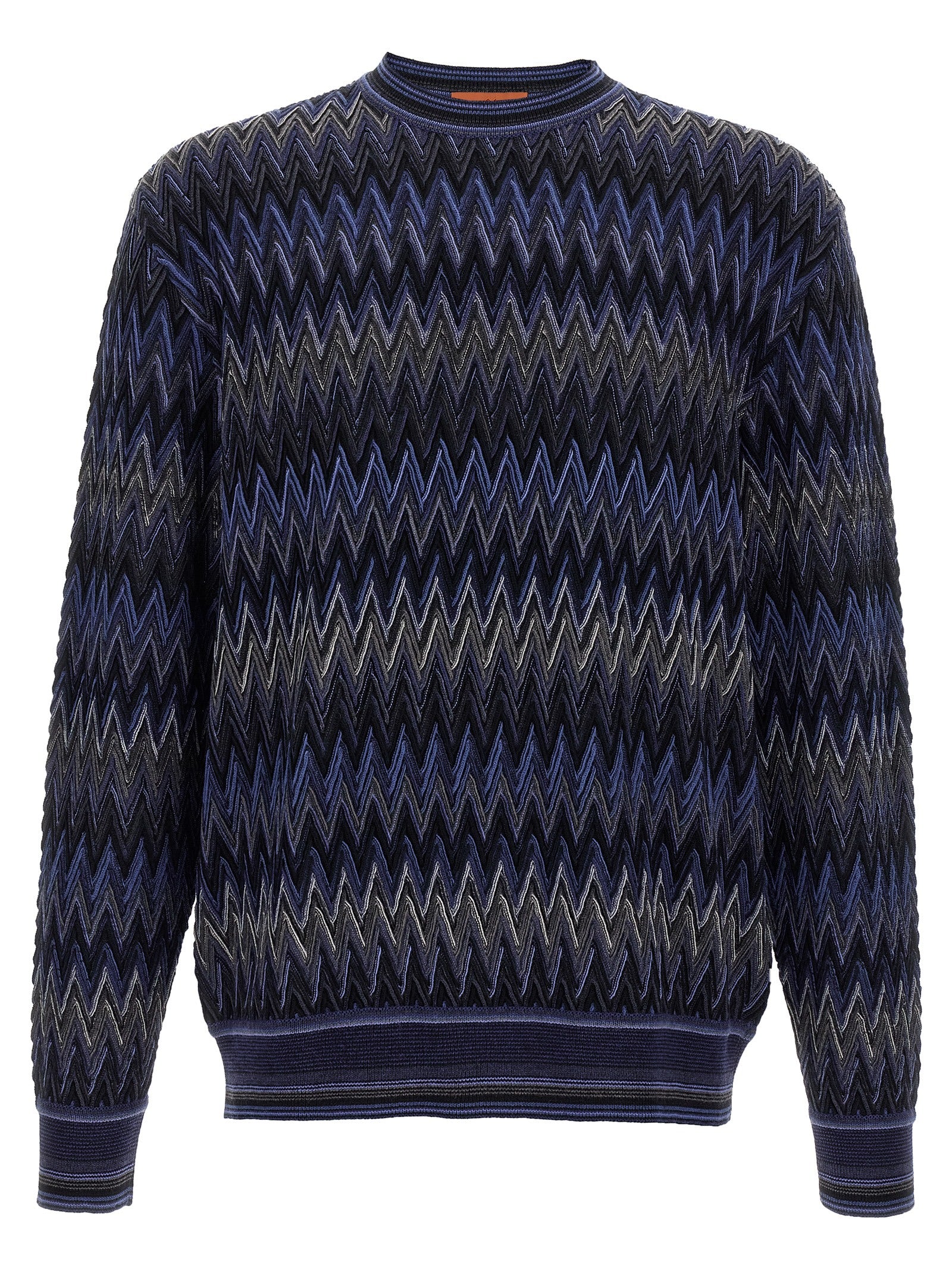 Missoni Blue Wool Cardigan Missoni
