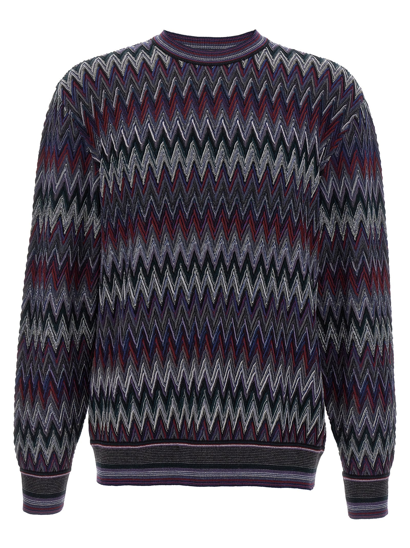 Missoni Blue Wool Cardigan Missoni