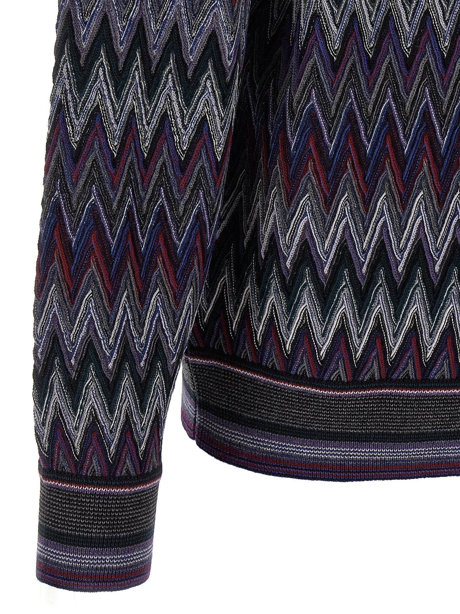 Missoni Blue Wool Cardigan Missoni