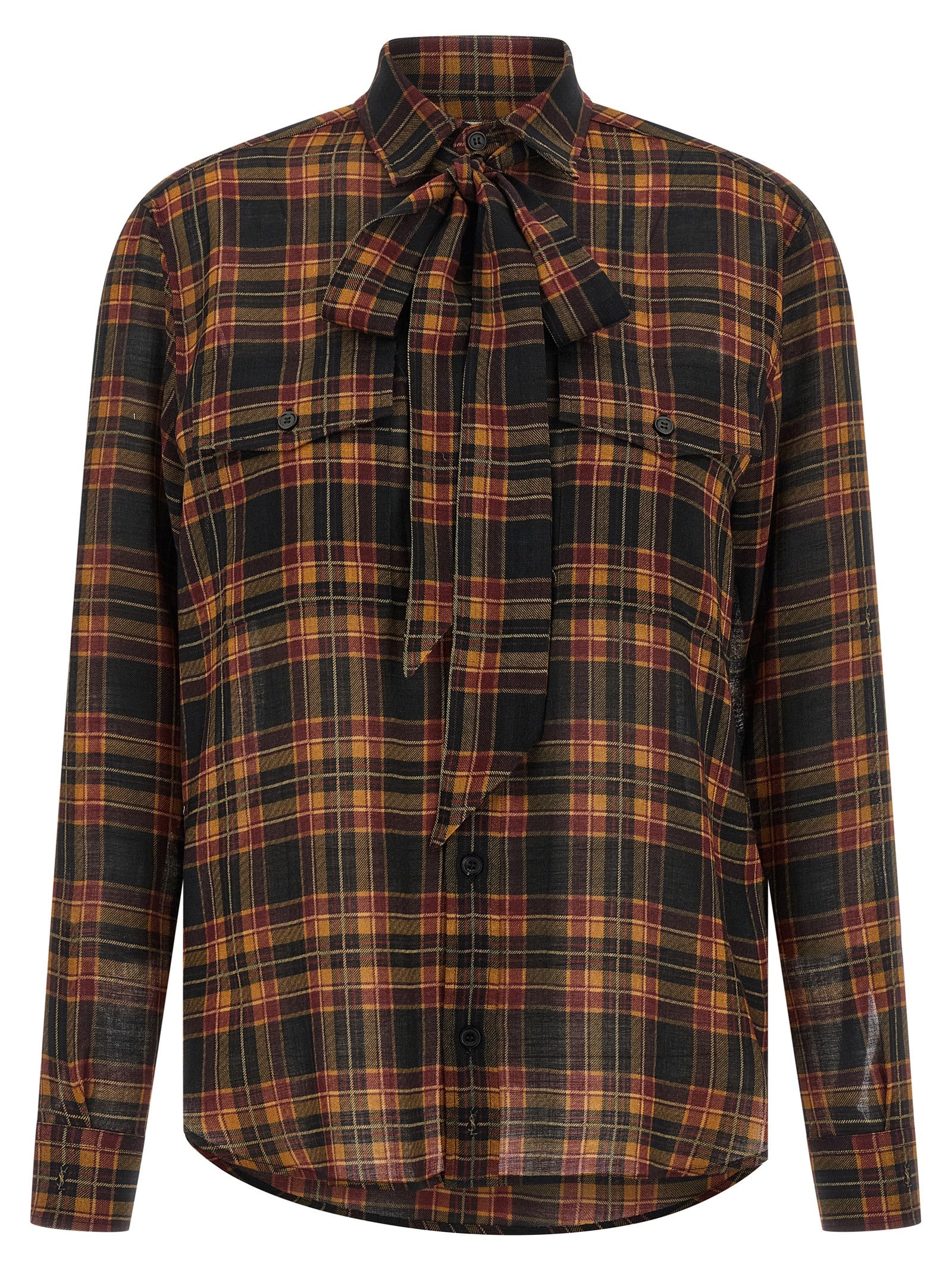 Saint Laurent Multicolor Wool Blouse Saint Laurent