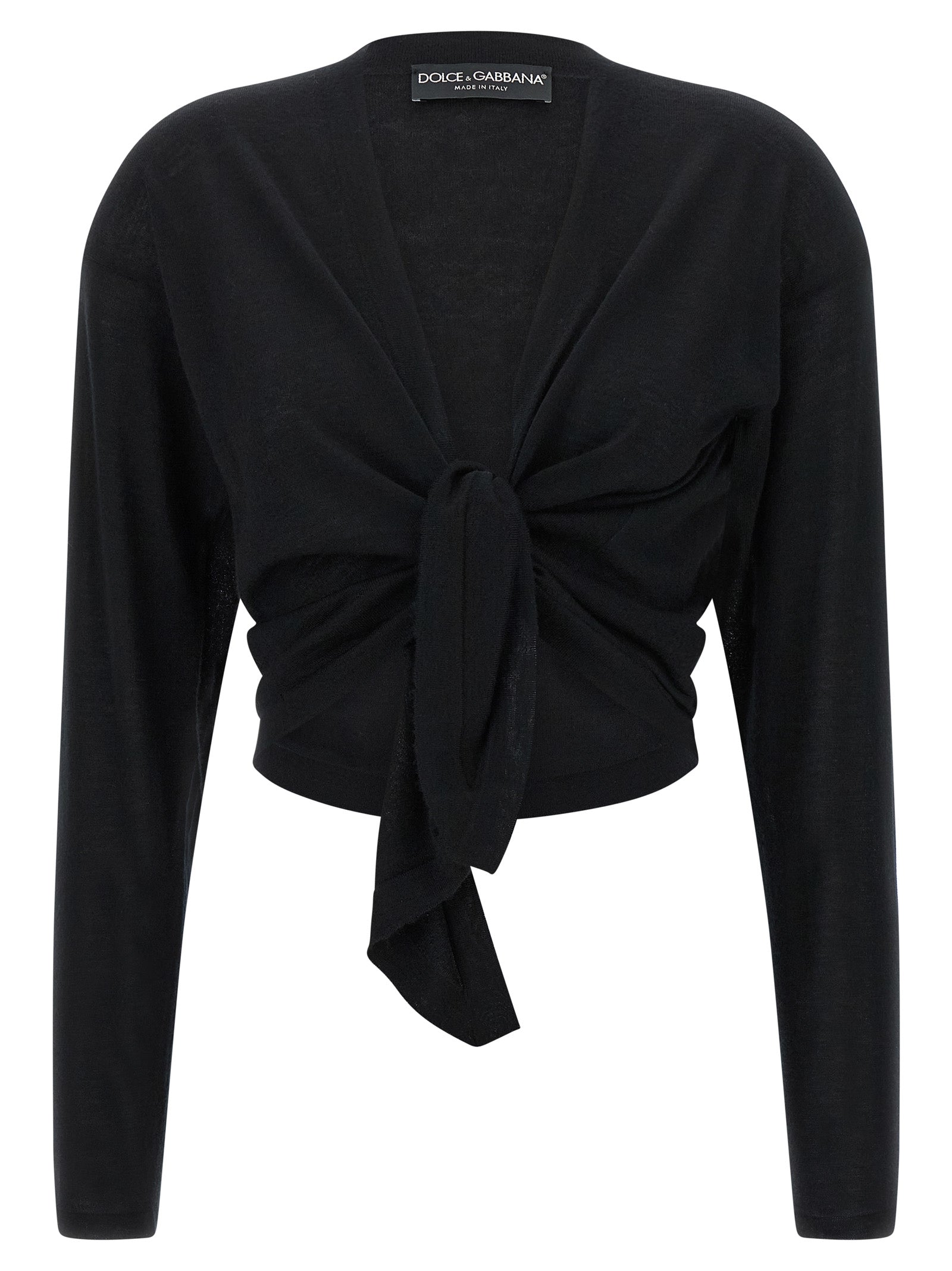 Dolce & Gabbana Black Cashmere Cardigan Dolce & Gabbana
