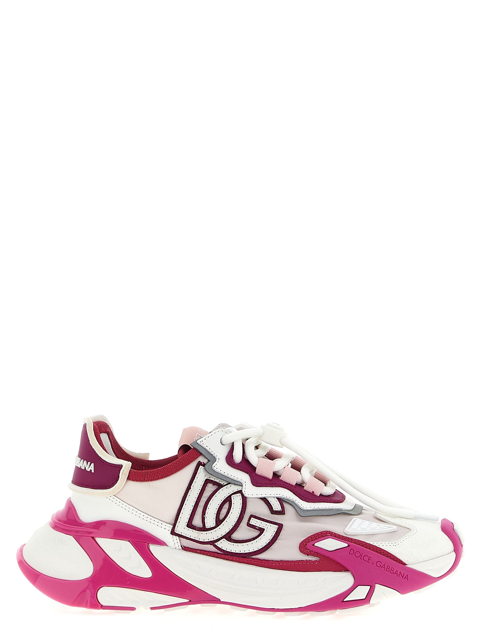 Dolce & Gabbana Fuchsia Viscose Athletic Sneakers Dolce & Gabbana
