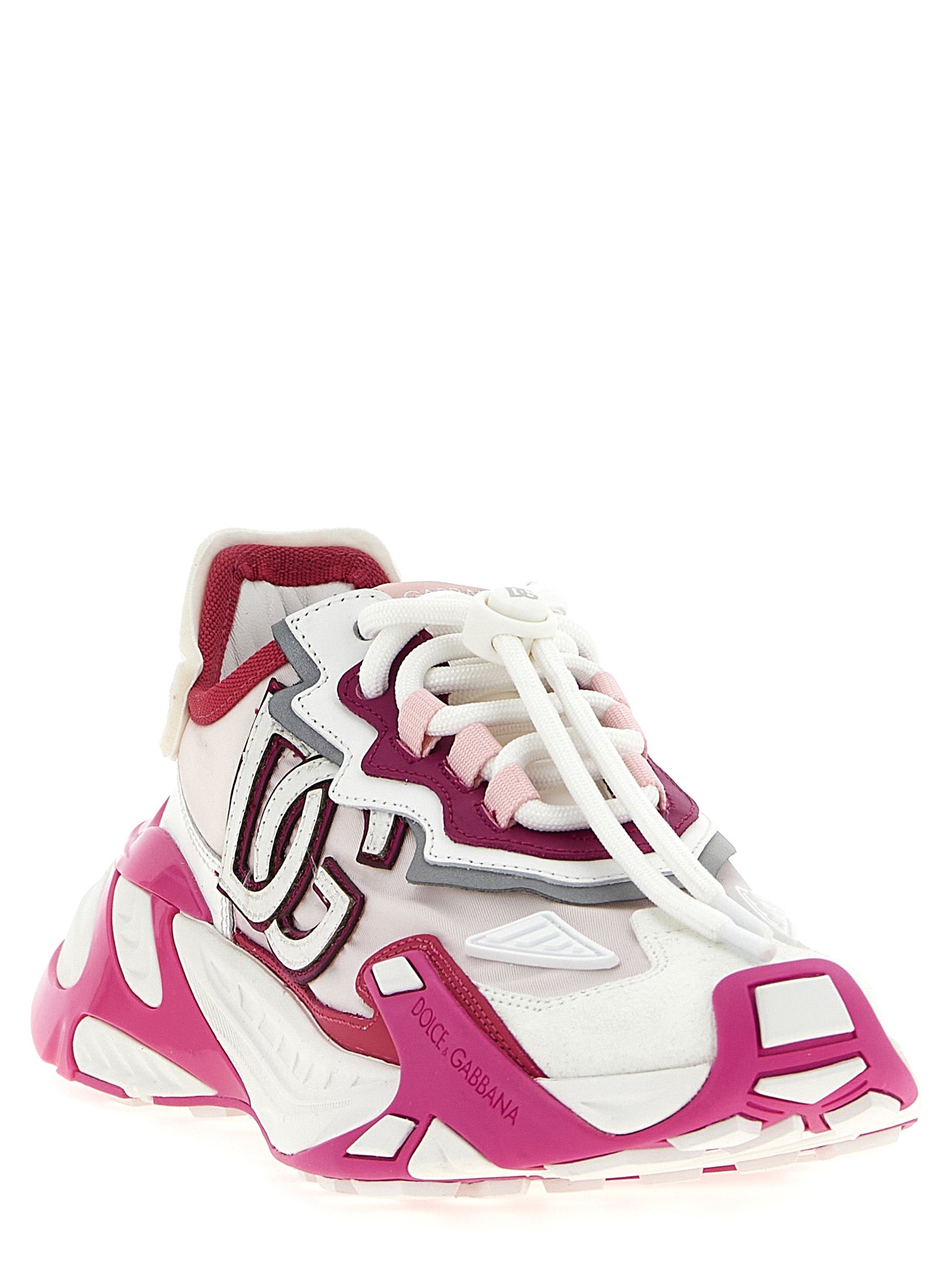 Dolce & Gabbana Fuchsia Viscose Athletic Sneakers Dolce & Gabbana