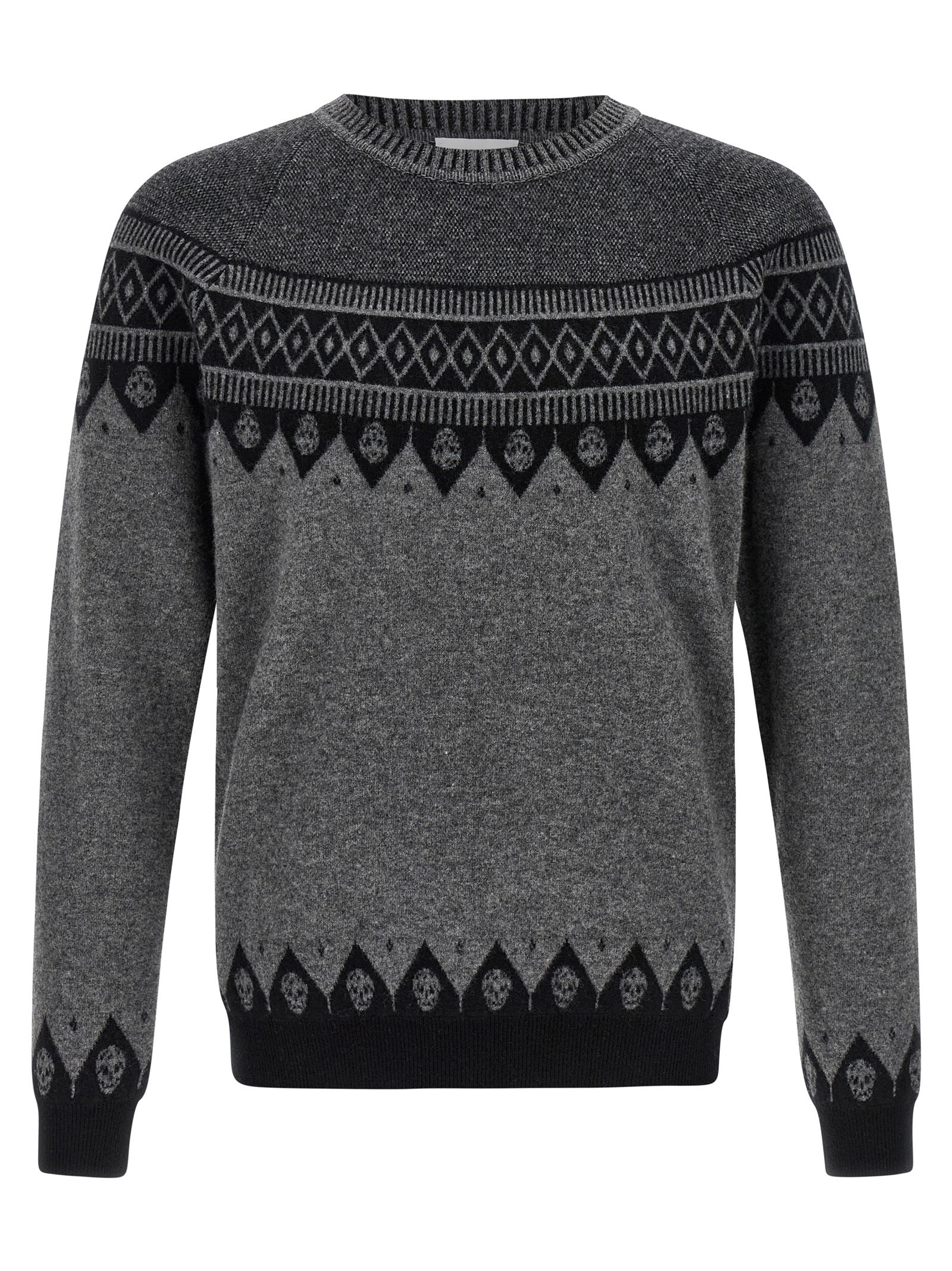 Alexander McQueen Gray Wool Cardigan Alexander McQueen
