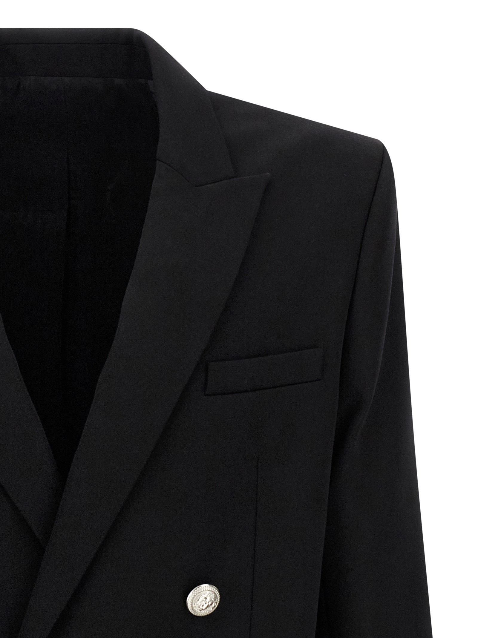 Balmain Black Virgin Wool Blazer Balmain