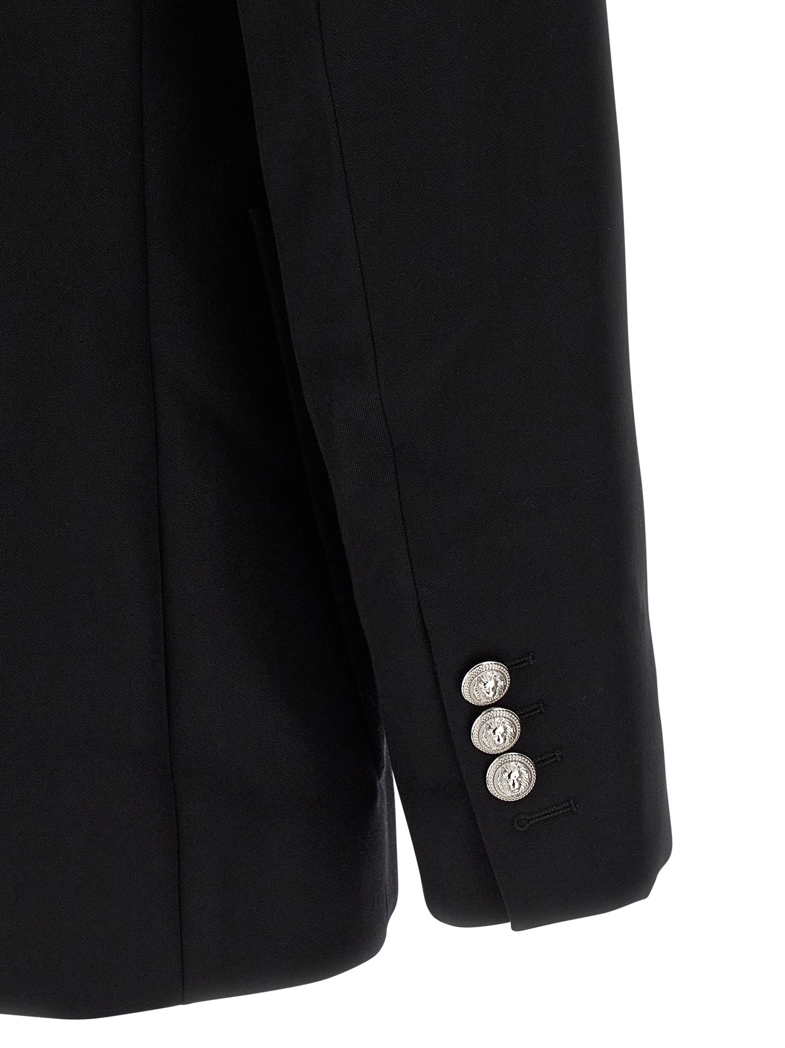 Balmain Black Virgin Wool Blazer Balmain