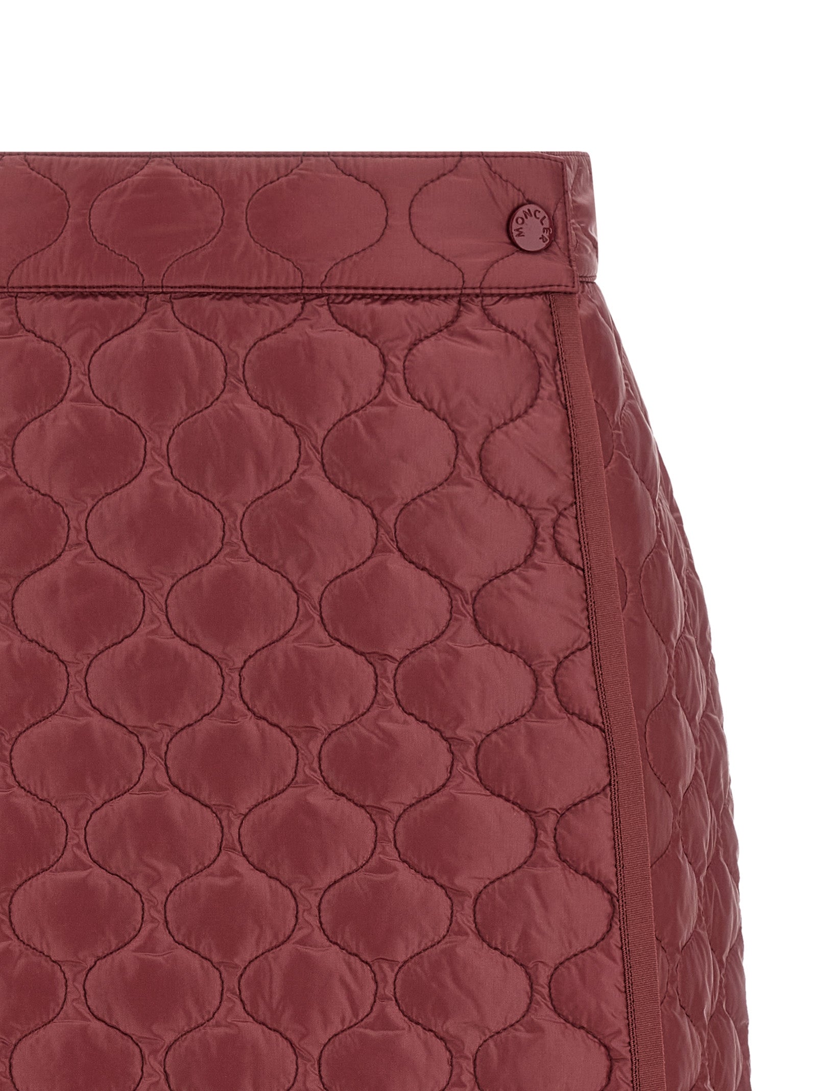 Moncler Bordeaux Polyamide Long Skirt Moncler