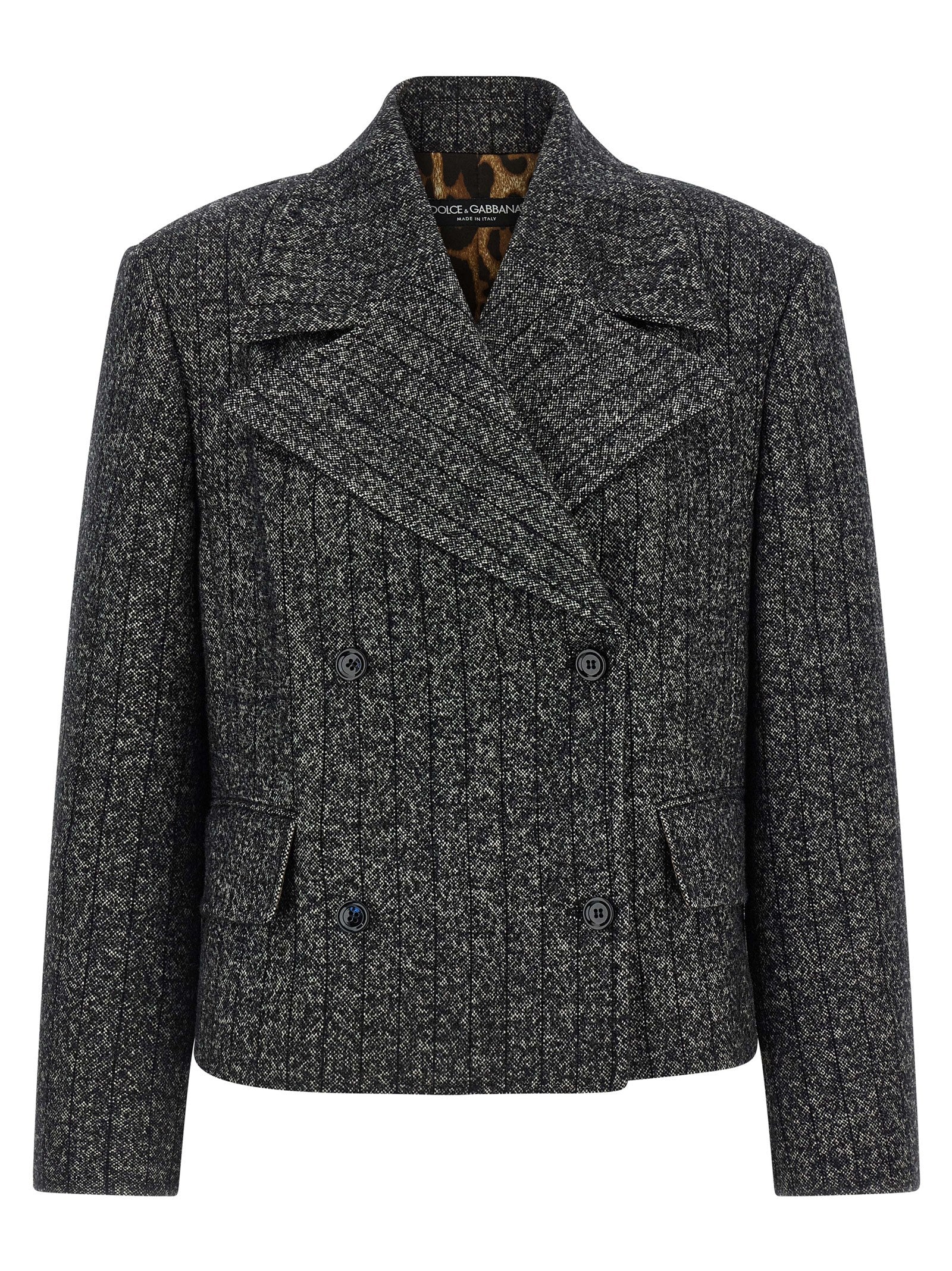 Dolce & Gabbana Bicolor Elastane Blazer Dolce & Gabbana