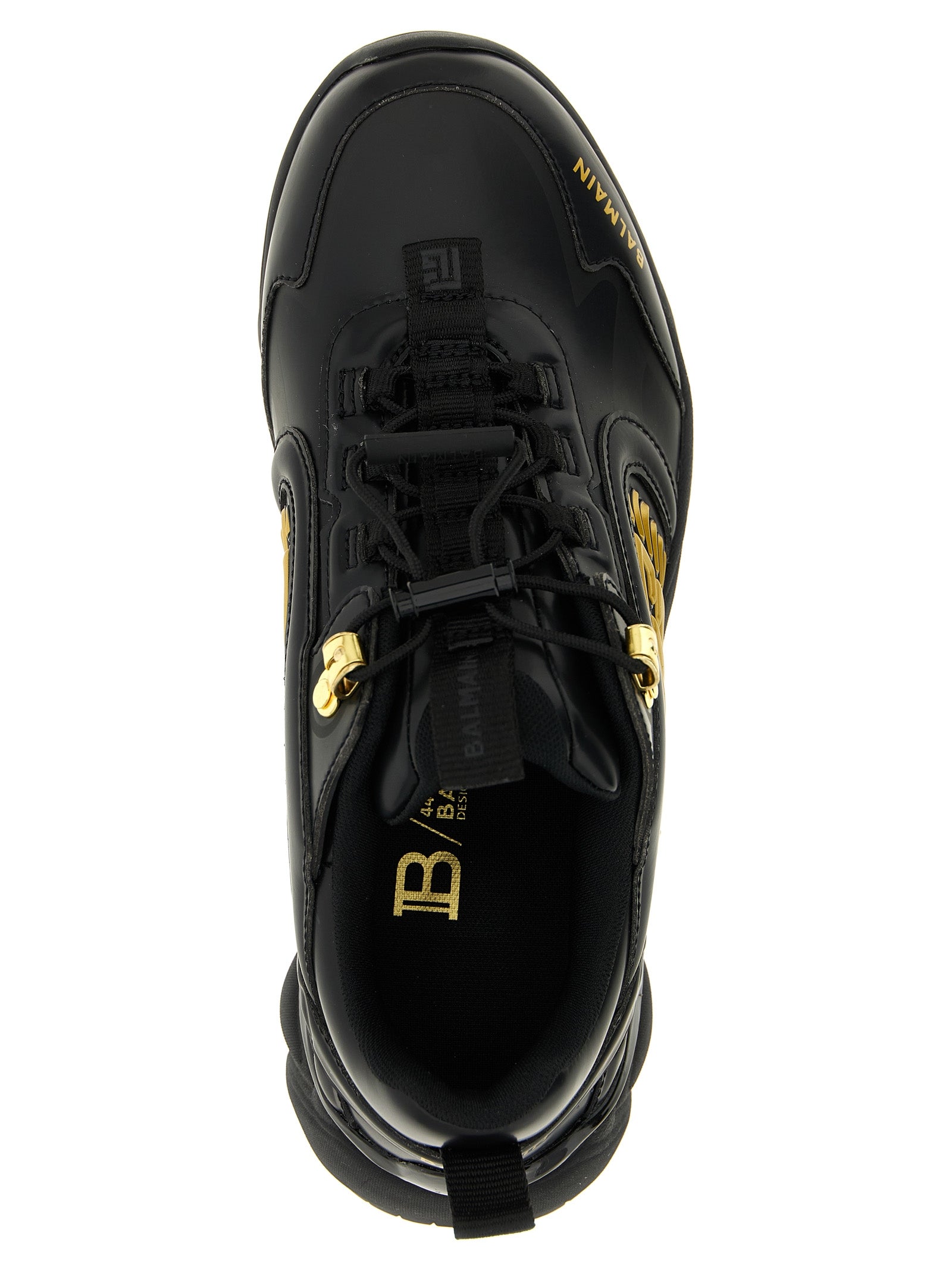 Balmain Black Nylon Athletic Sneakers Balmain