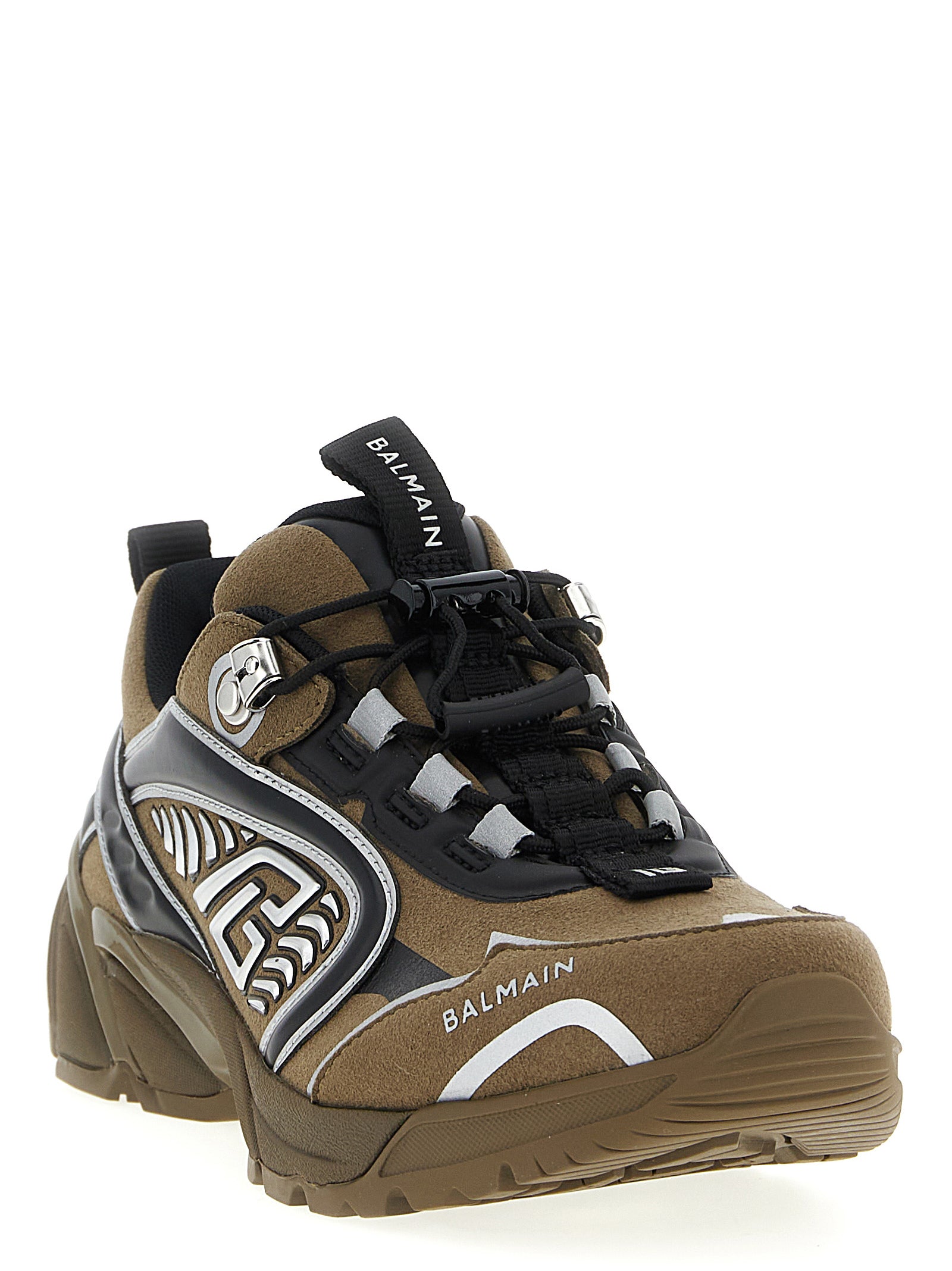 Balmain Bicolor Polyethylene Athletic Sneakers Balmain