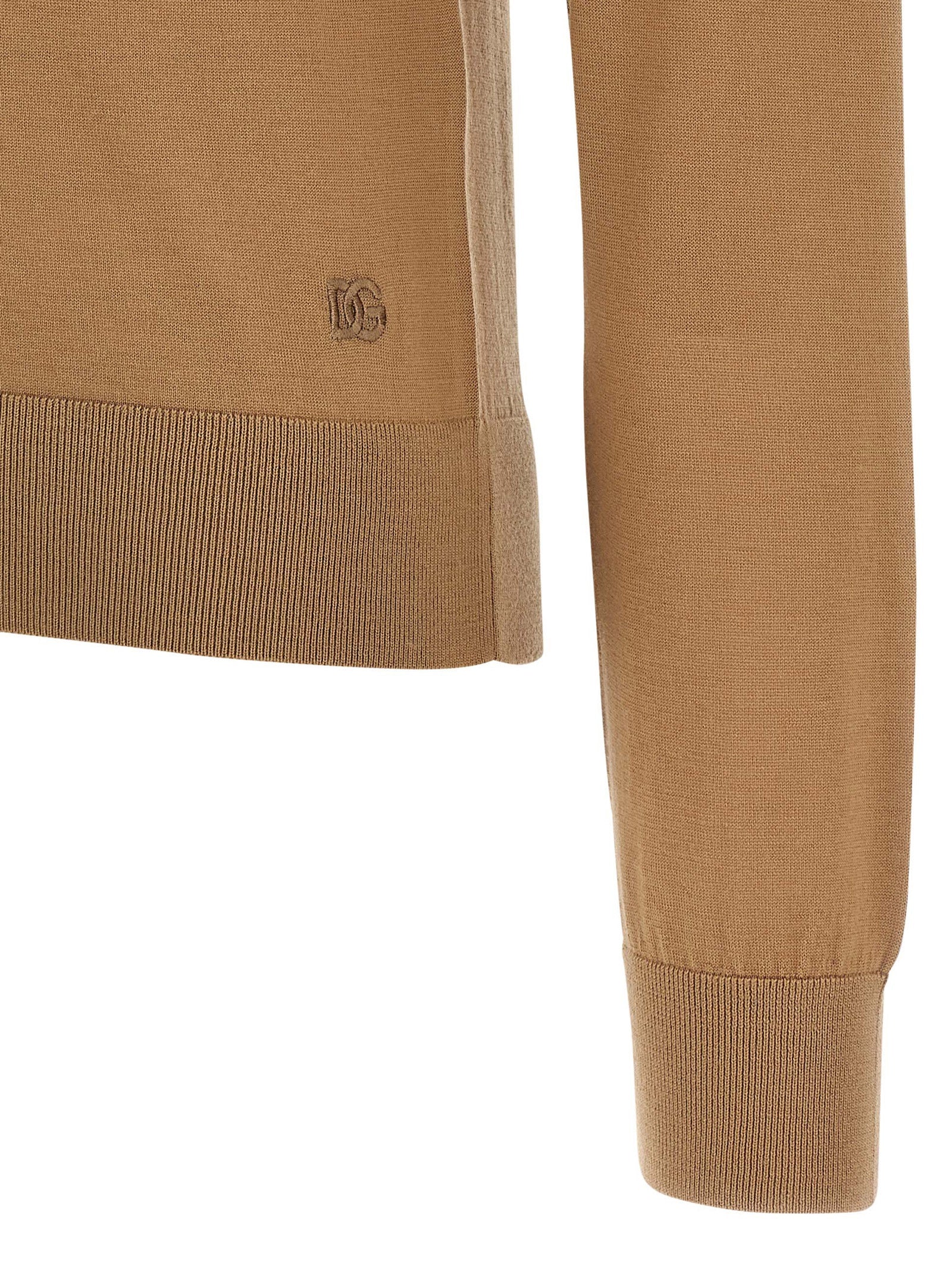 Dolce & Gabbana Beige Cashmere Cardigan Dolce & Gabbana