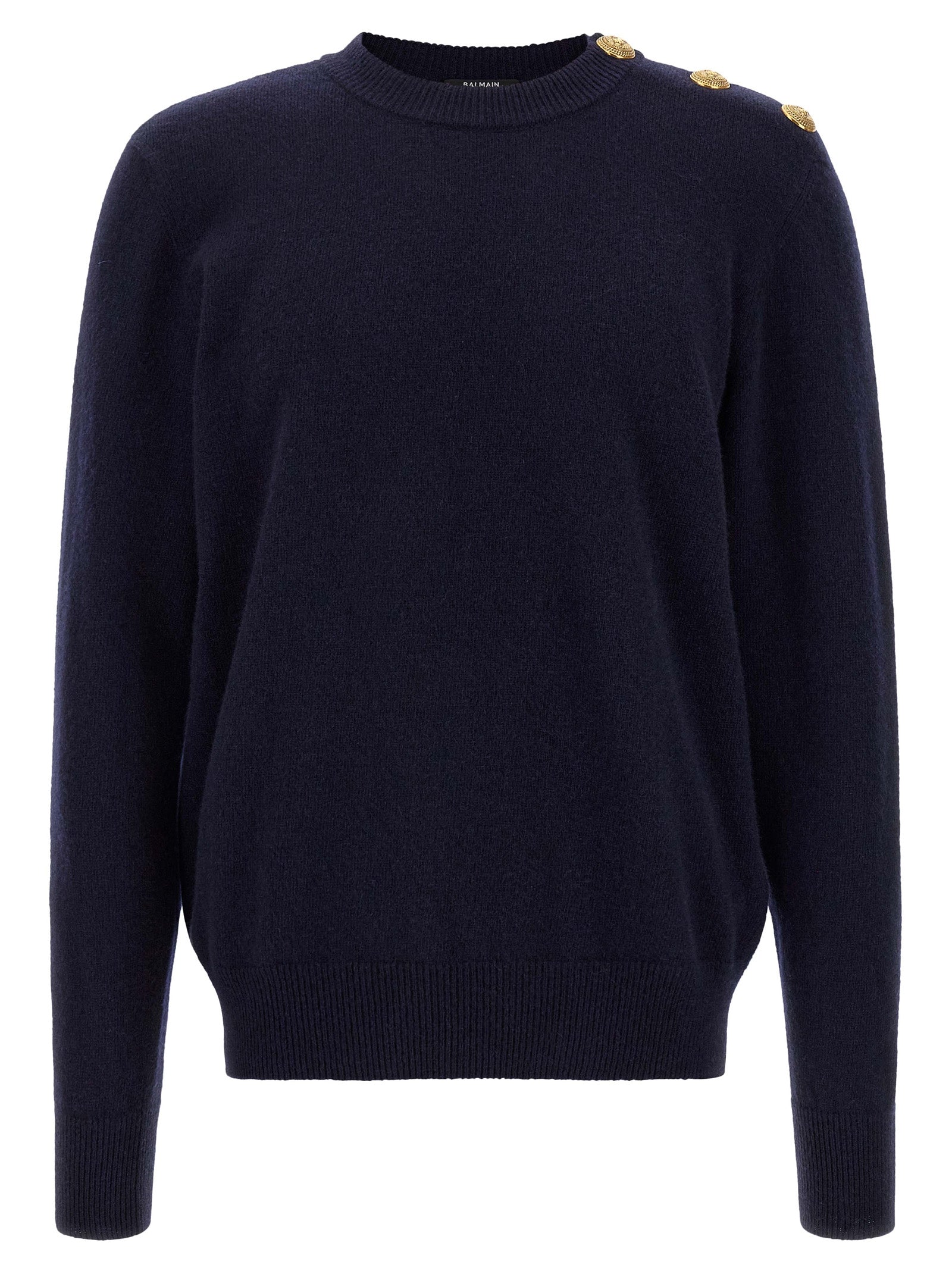 Balmain Blue Cashmere Cardigan Balmain