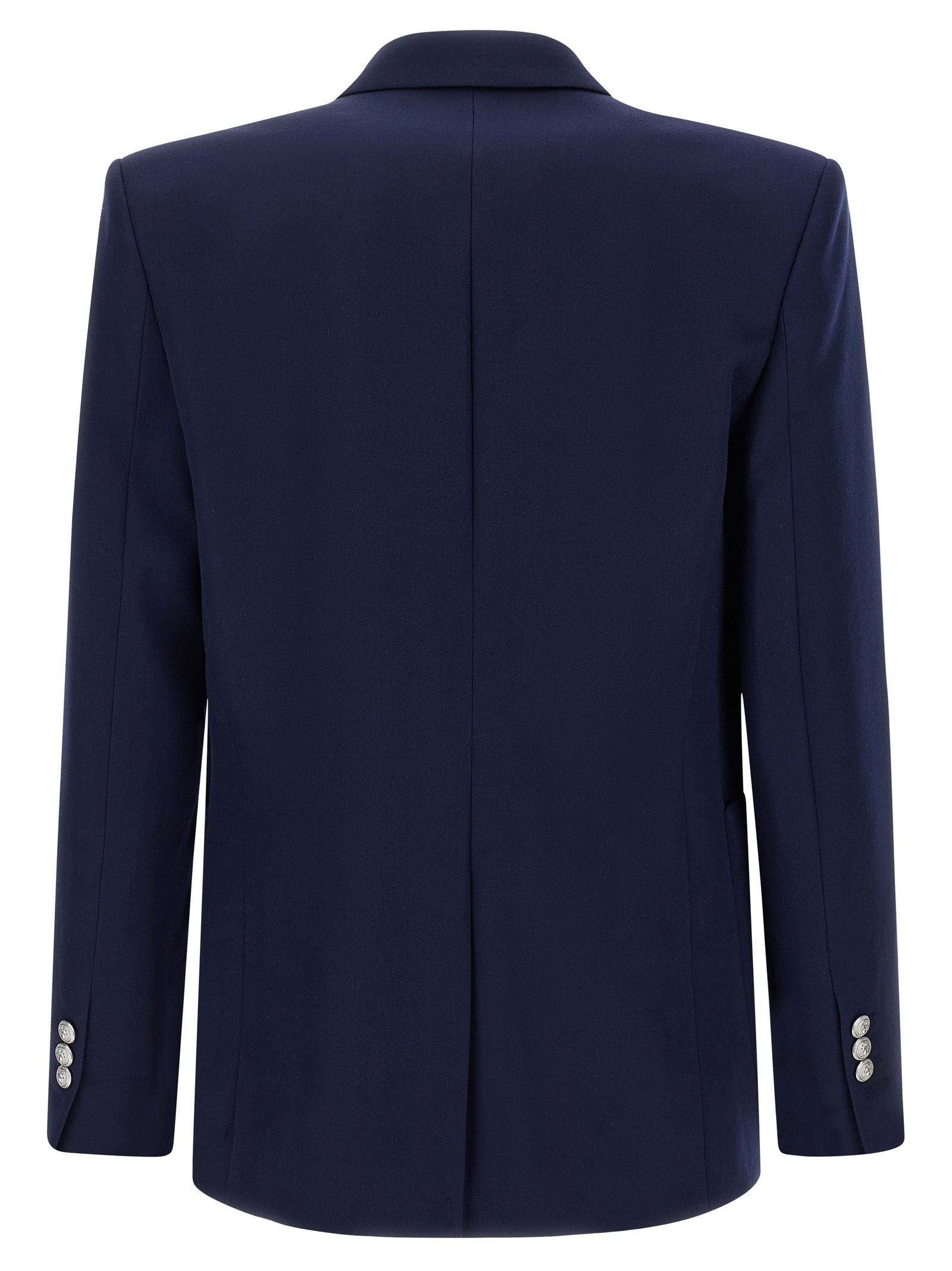 Balmain Blue Virgin Wool Blazer Balmain