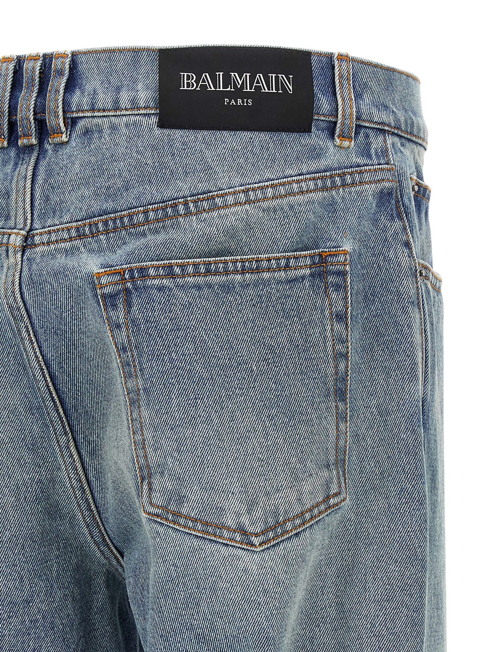 Balmain Blue Cotton Jeans Denim Balmain