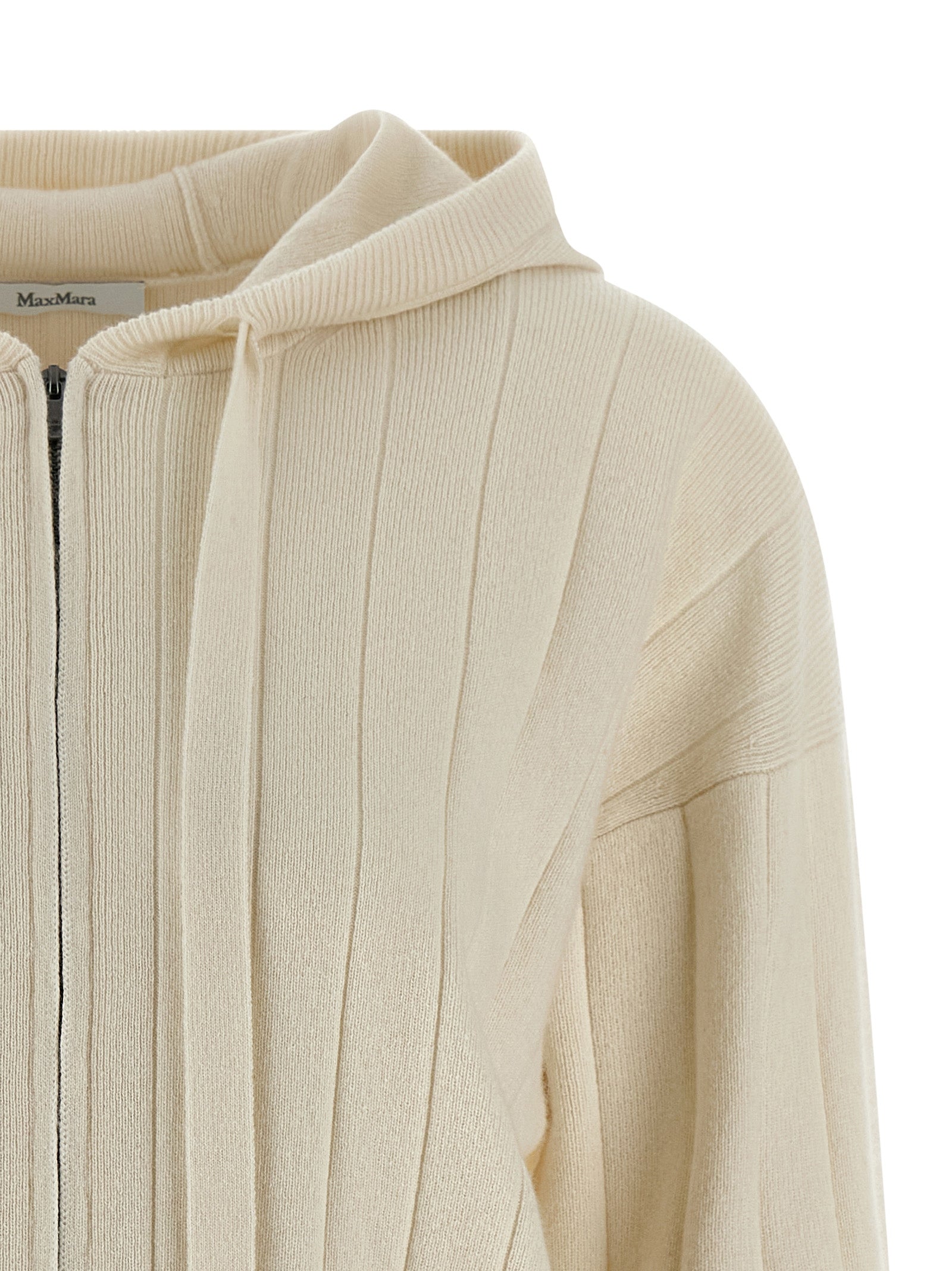 Max Mara White Cashmere Cardigan Max Mara