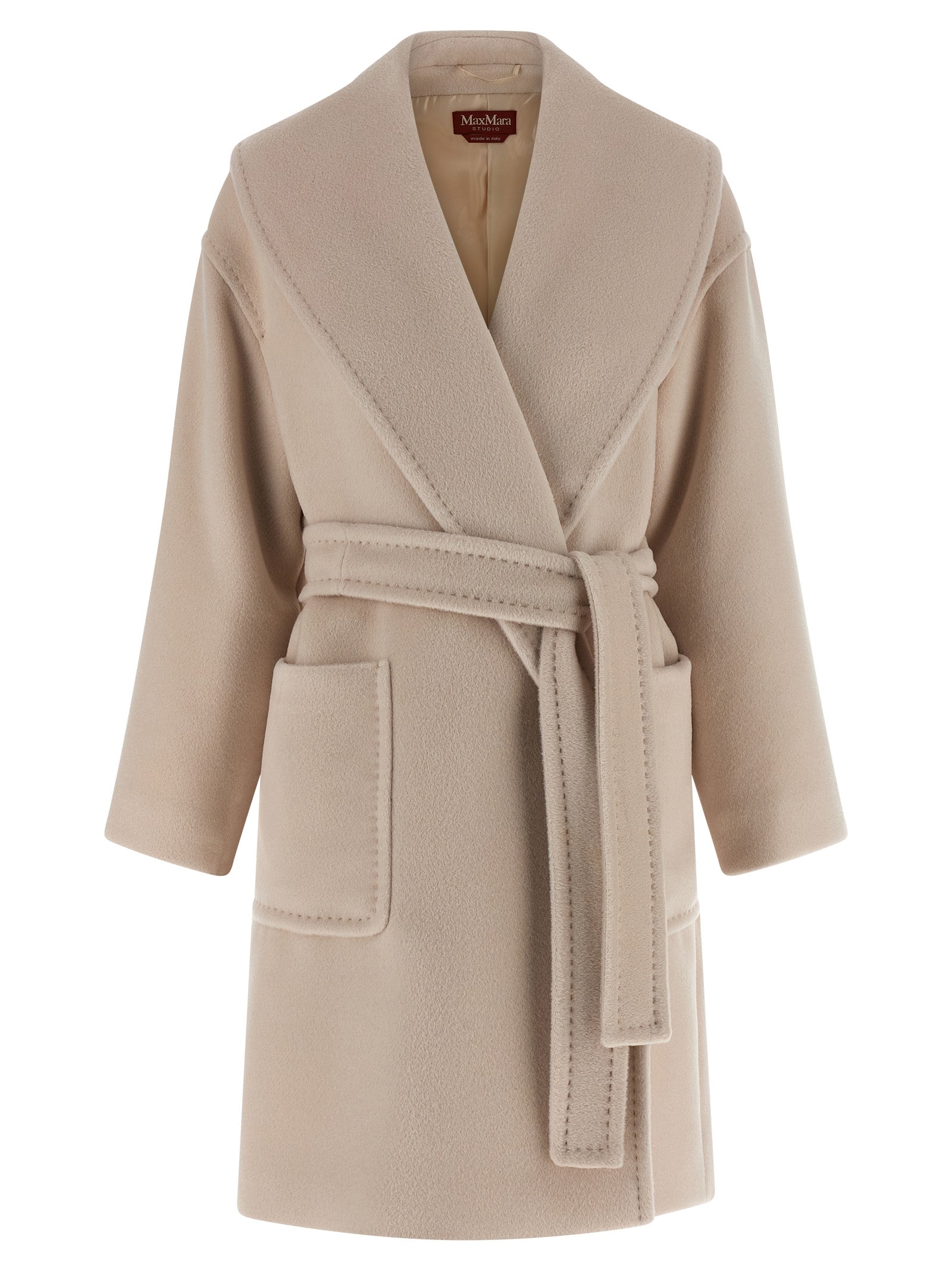 Max Mara Beige Wool Coat Max Mara