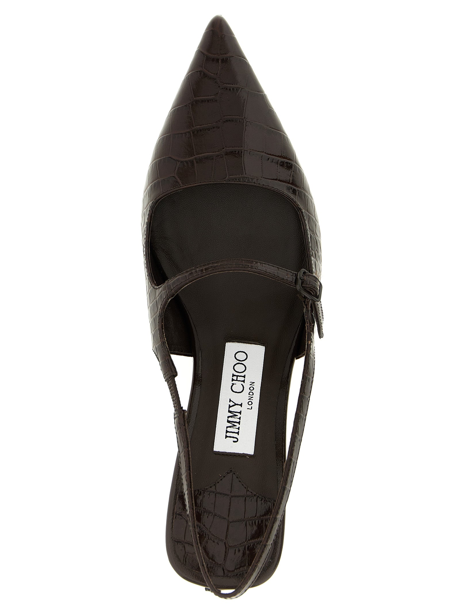 Jimmy Choo Brown Leather Mid Heel Pumps Jimmy Choo