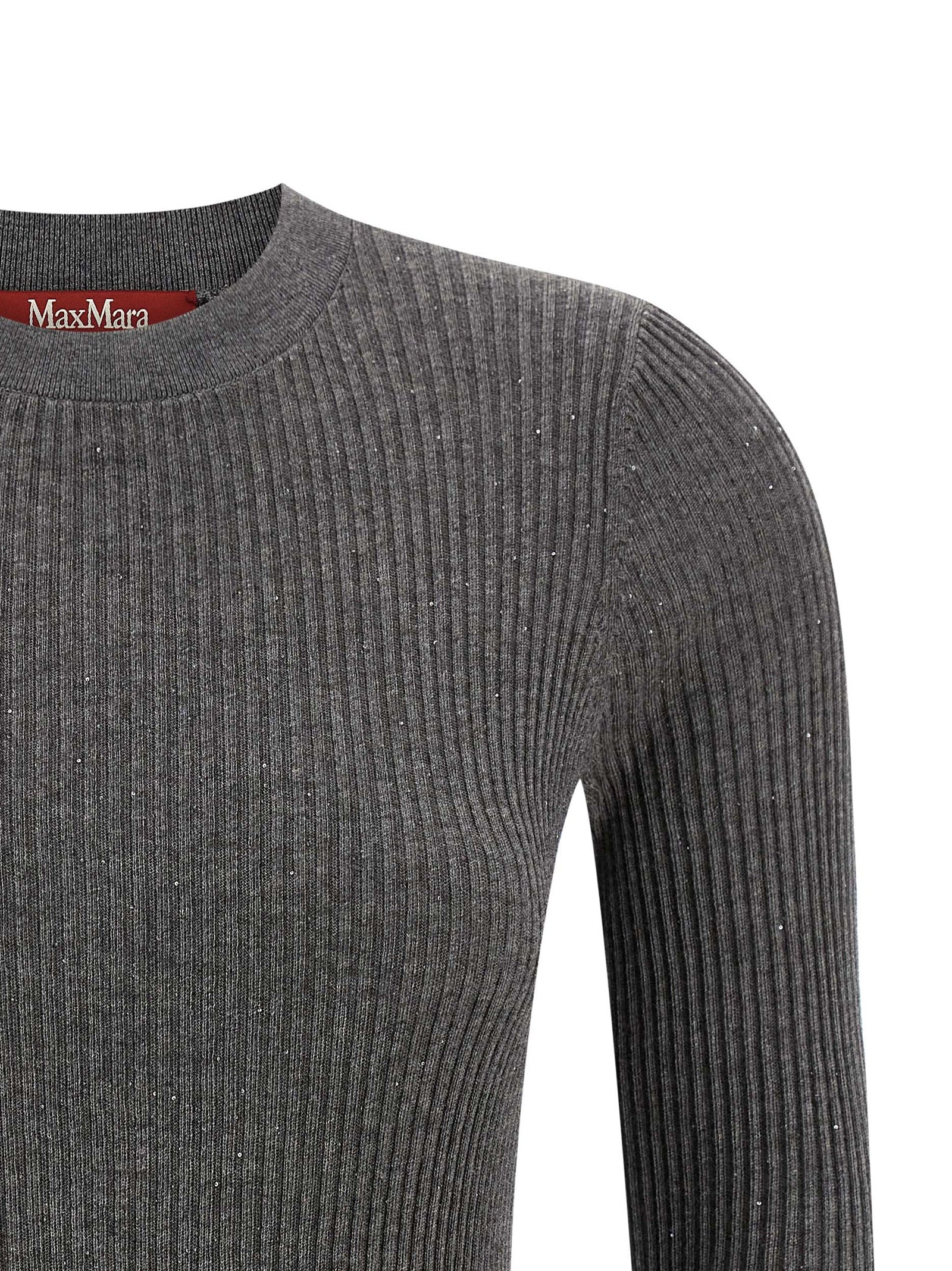 Max Mara Gray Silk Cardigan Max Mara