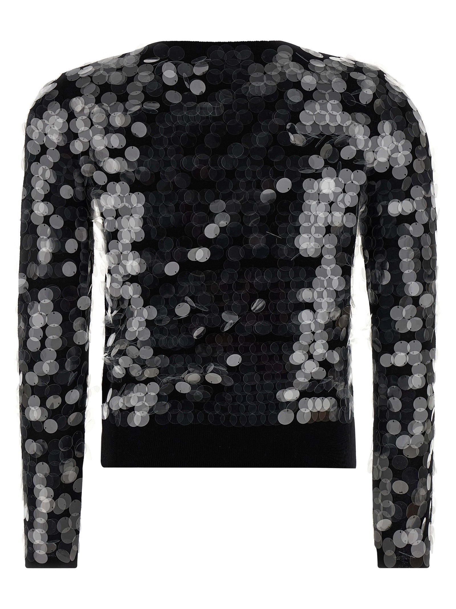 Max Mara Black Virgin Wool Cardigan Max Mara